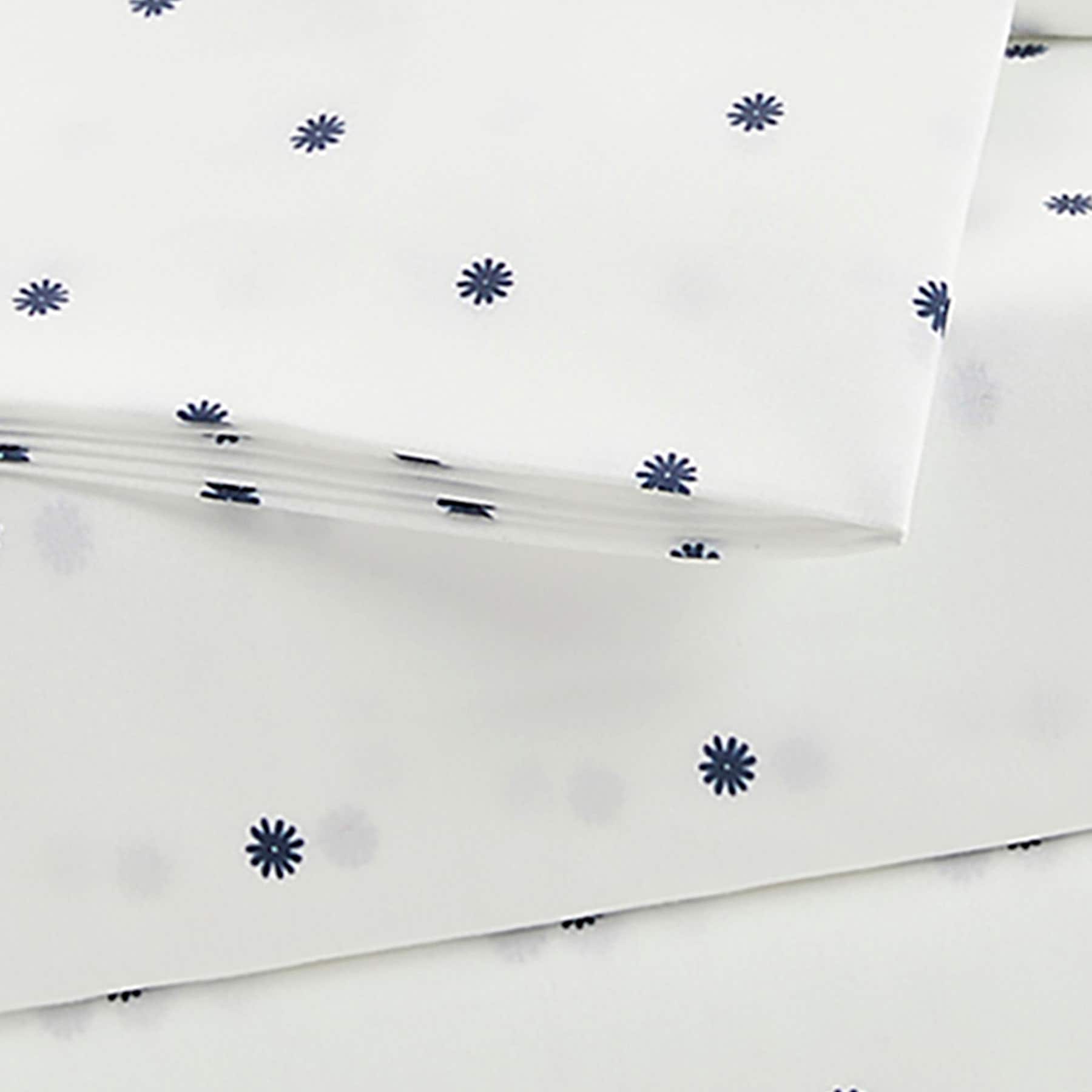 3-Piece Floral Print Cooling Microfiber Sheet Set, Twin/Twin XL