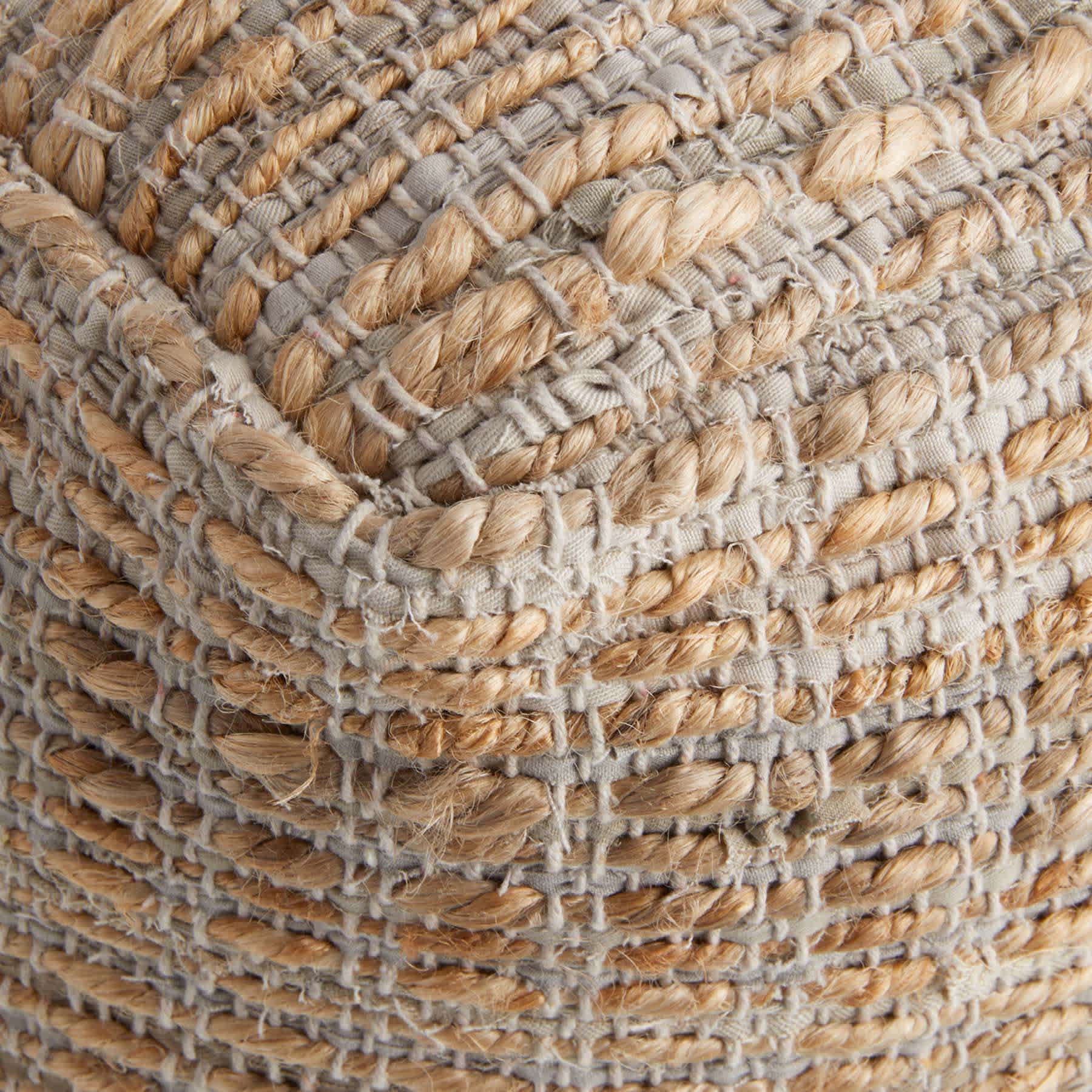 Honeybloom Conley Pouf, Tan
