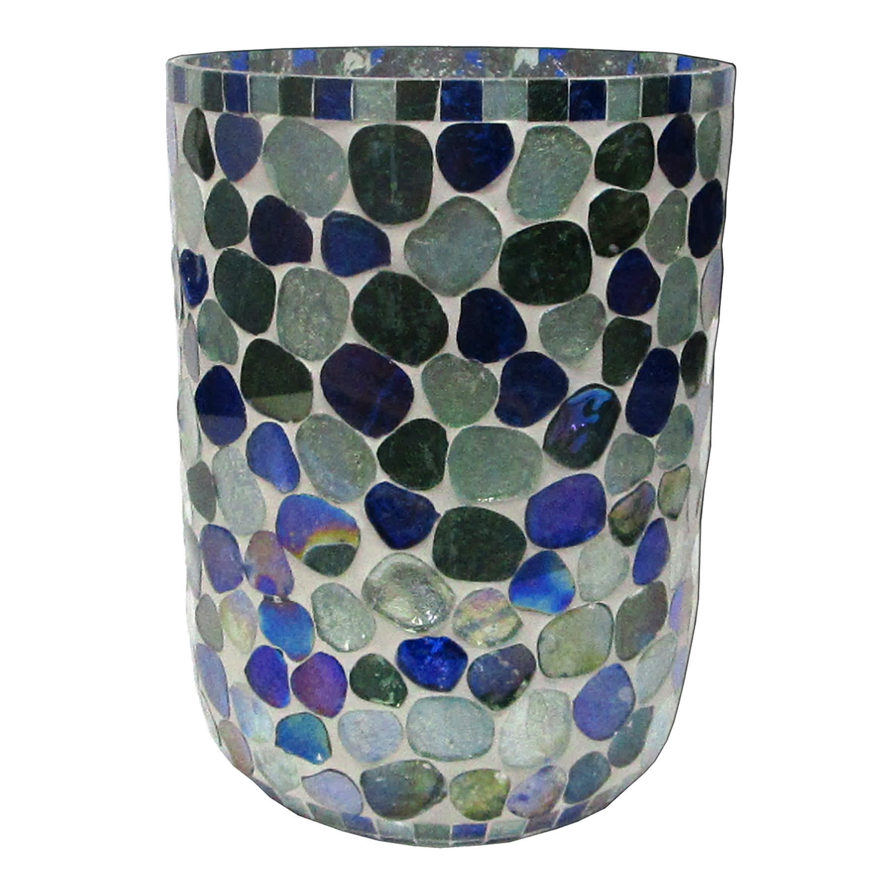 9In Blue Pebble Mosaic Hurricane