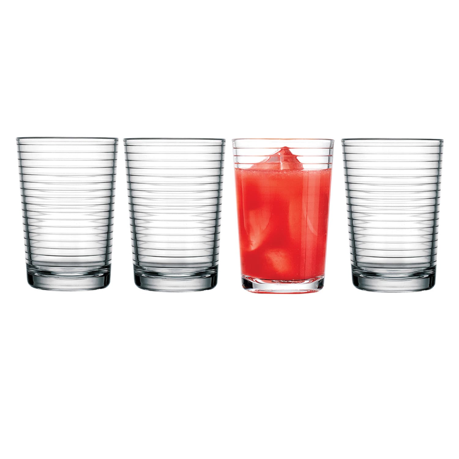 Set of 4 Solar Juice Glasses, 7oz