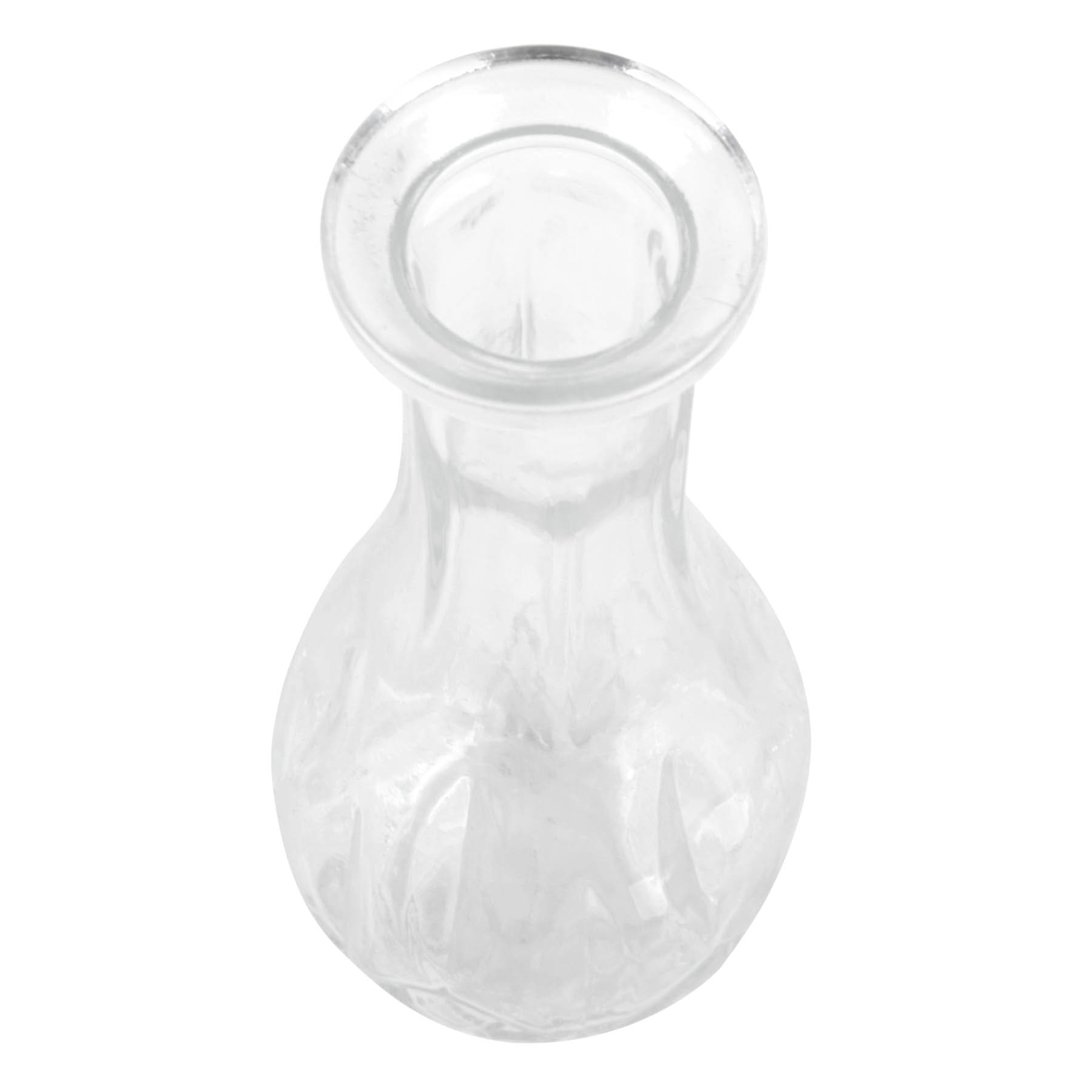 Clear Glass Bud Vase, 6.5"