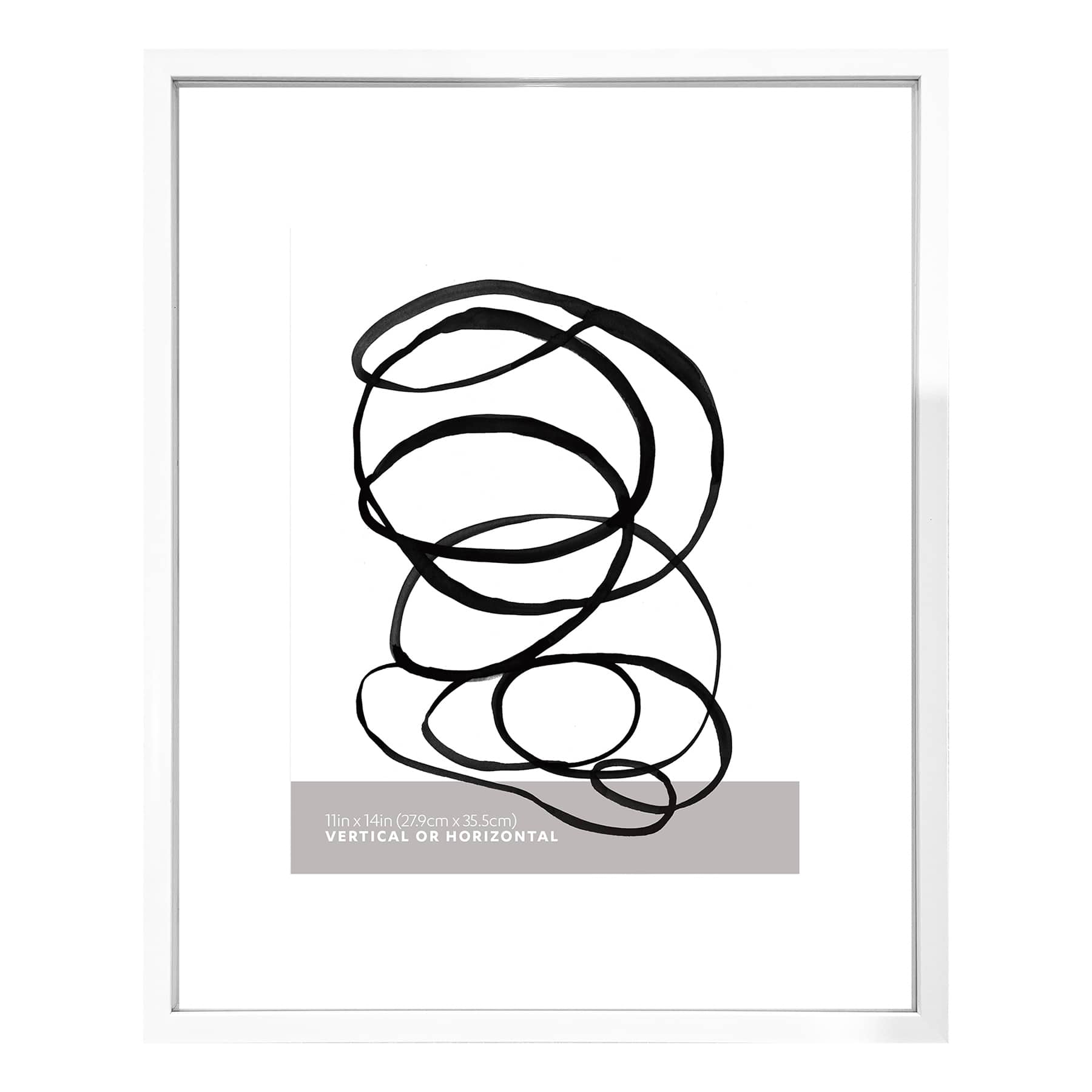 White Floating Wall Frame, 16x20