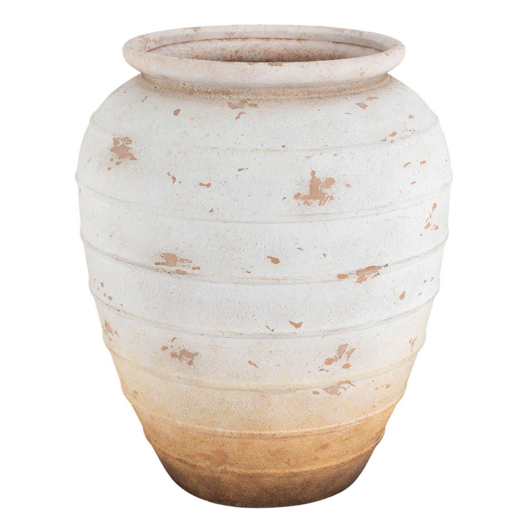 Distressed Ceramic Oversized Vase, 20"