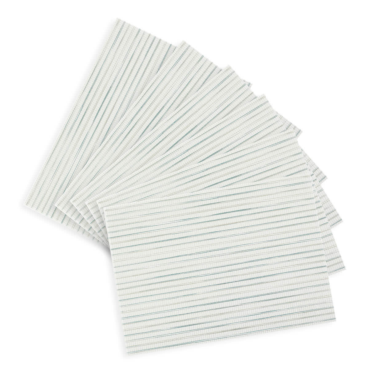 Set of 6 Ciclo Marine Blue Woven Vinyl Placemats, 13x18