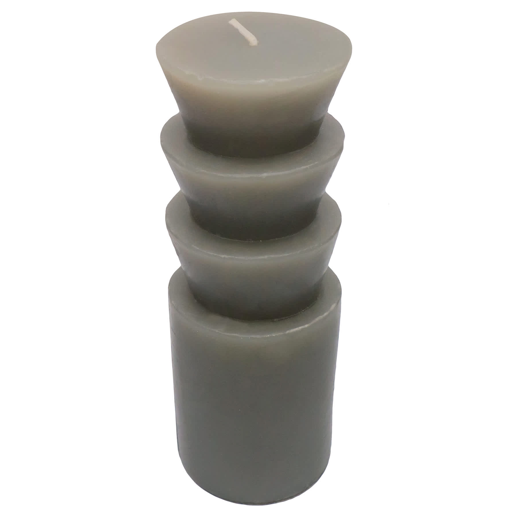 Crosby St. Grey Unscented Totem Pillar Candle, 2x6