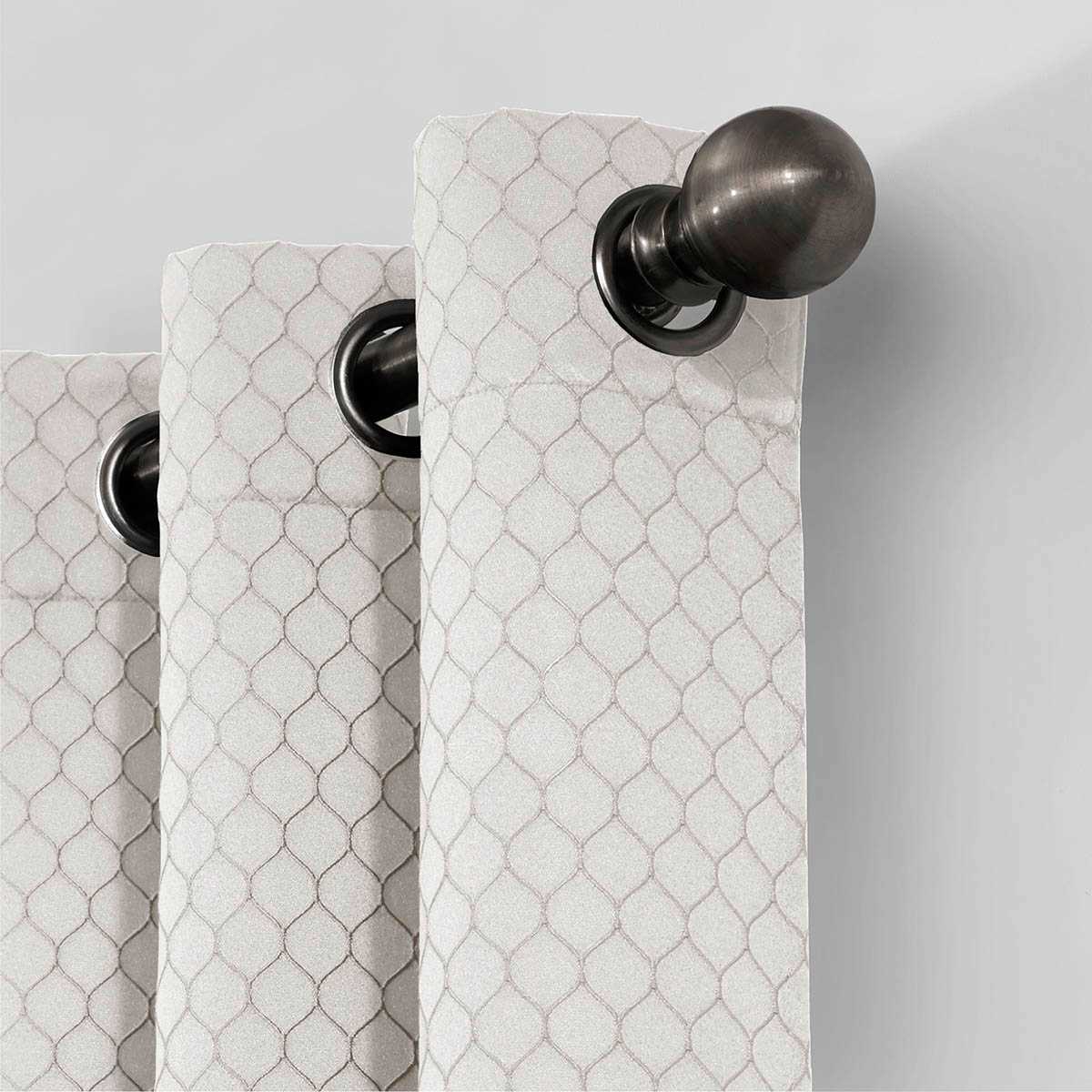 Natural Shrink Yarn Light Filtering Grommet Curtain Panel, 63"