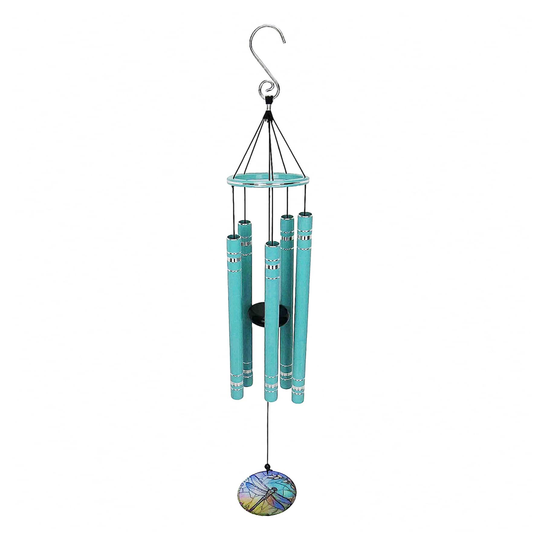 Light Green Metal Wind Chime, 28"