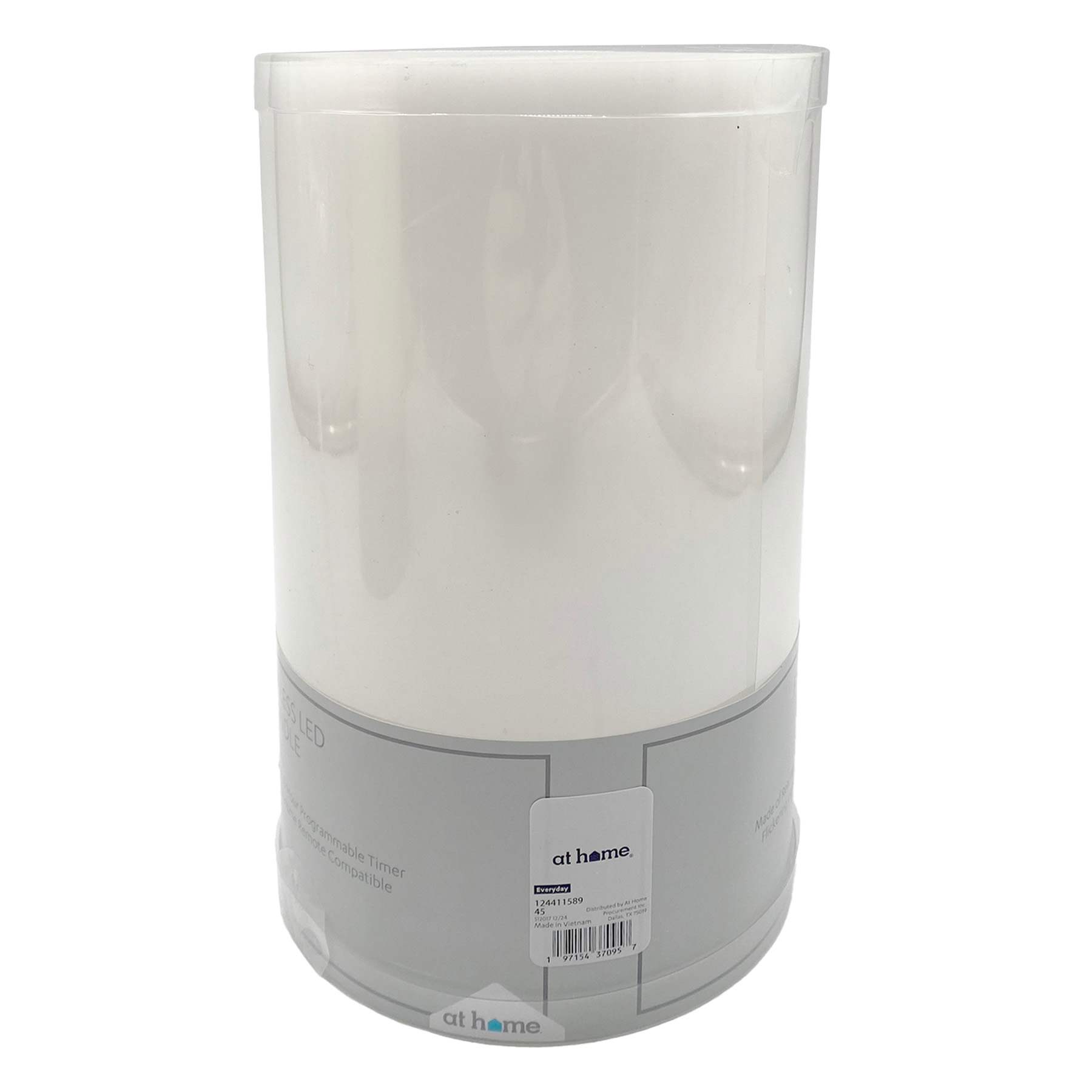 White Pillar Candle, 5x8