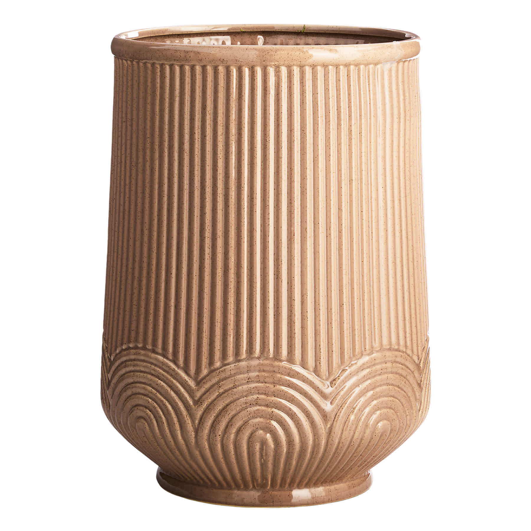 Found & Fable Strati Natural Outdoor Planter, 16"