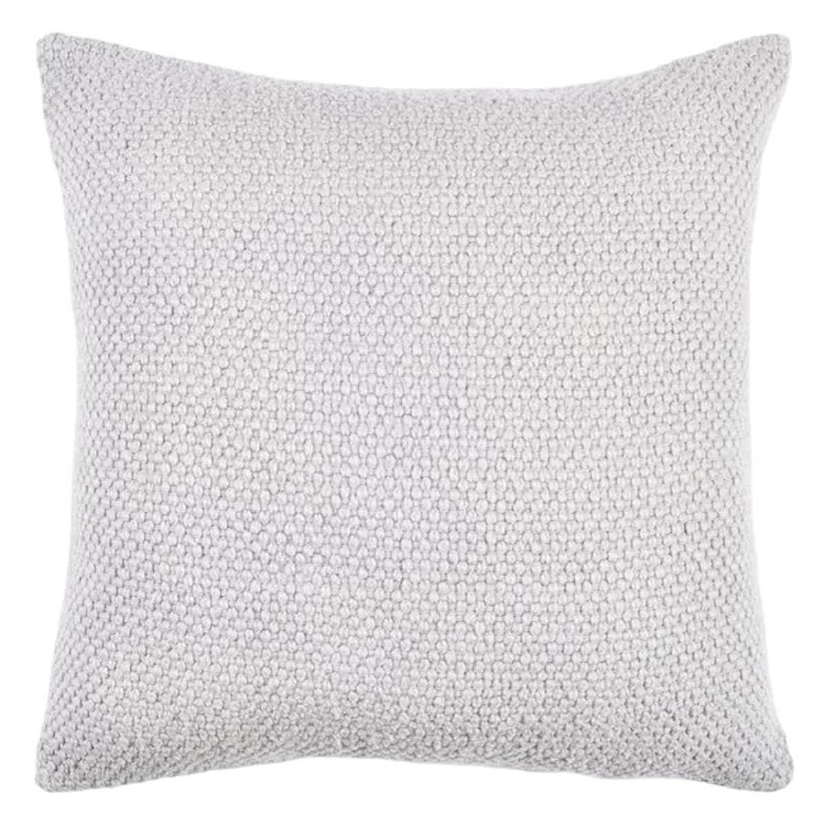 2-Pack Grey Soft Textured Woven Throw Pillow, 18"