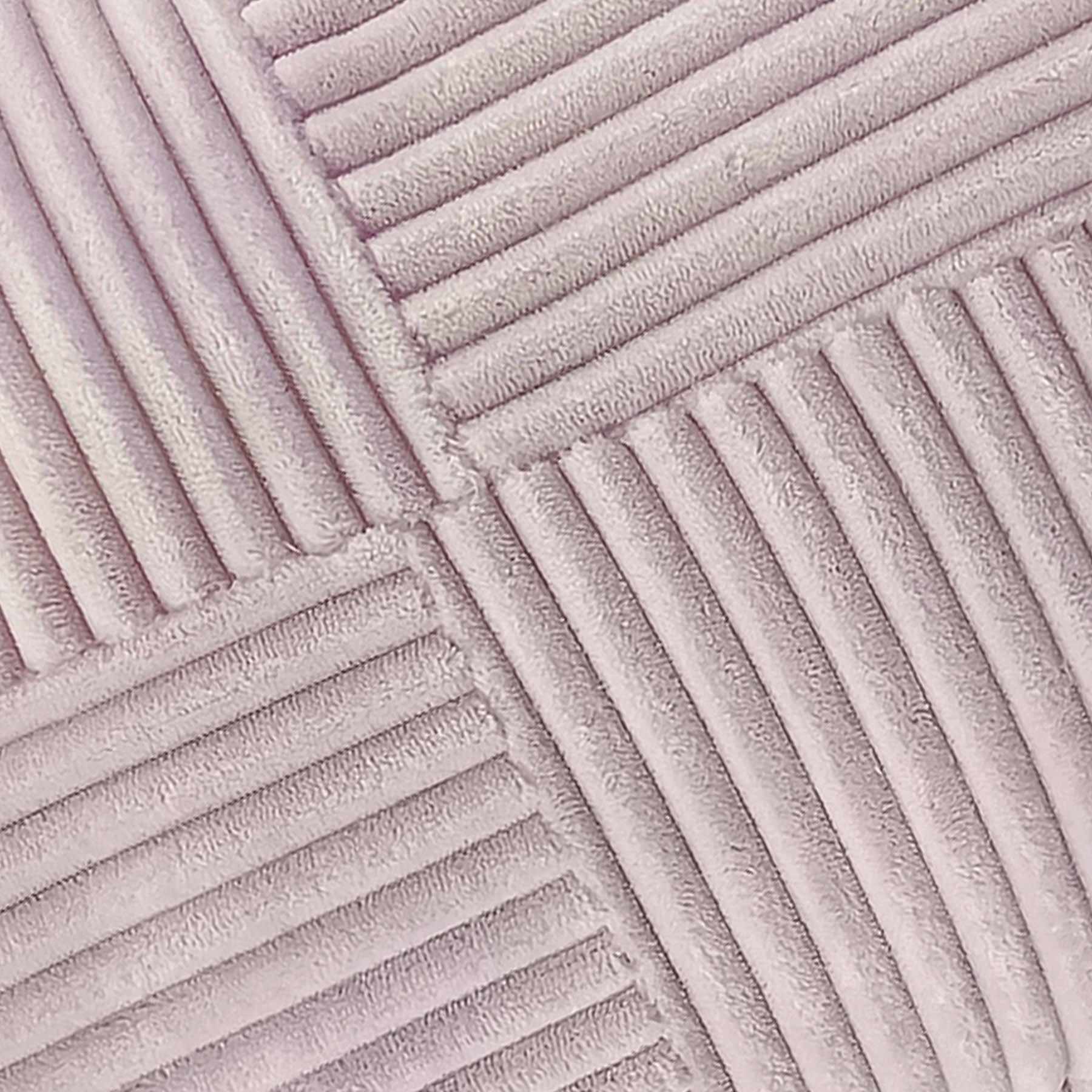Purple Corduroy Checkered Throw Pillow, 14x20