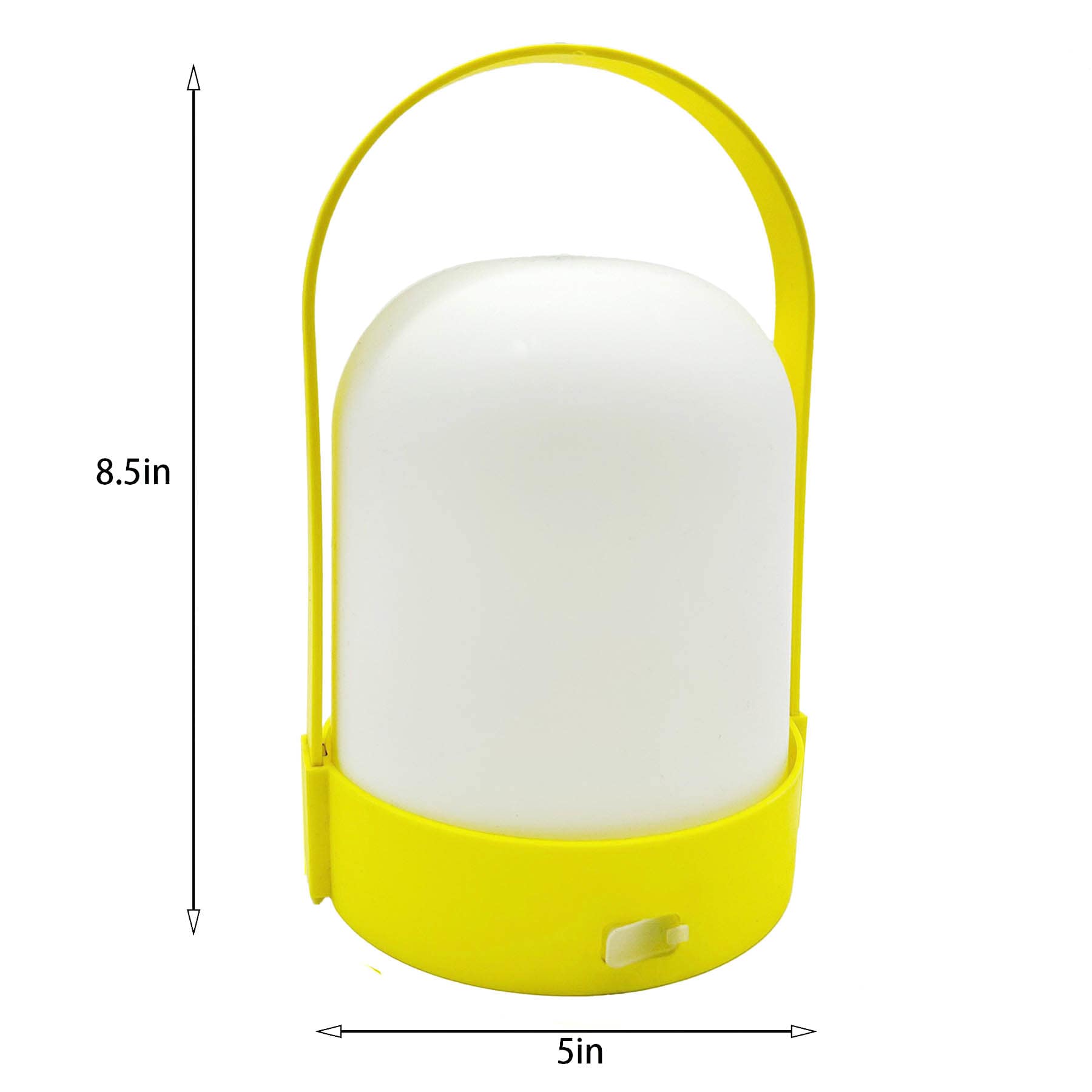 Yellow Rechargeable Lantern, 9"
