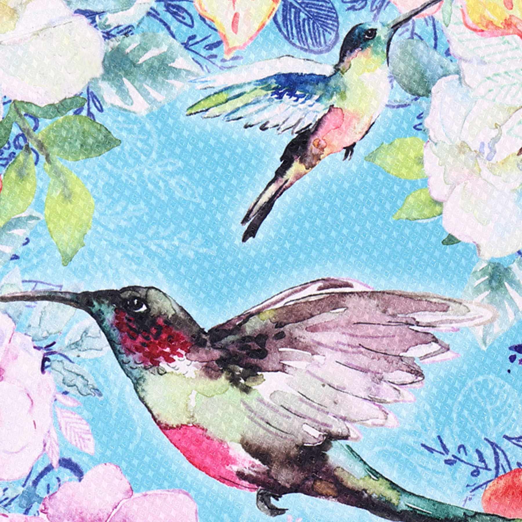 Flowers & Hummingbirds Garden Flag, 18"