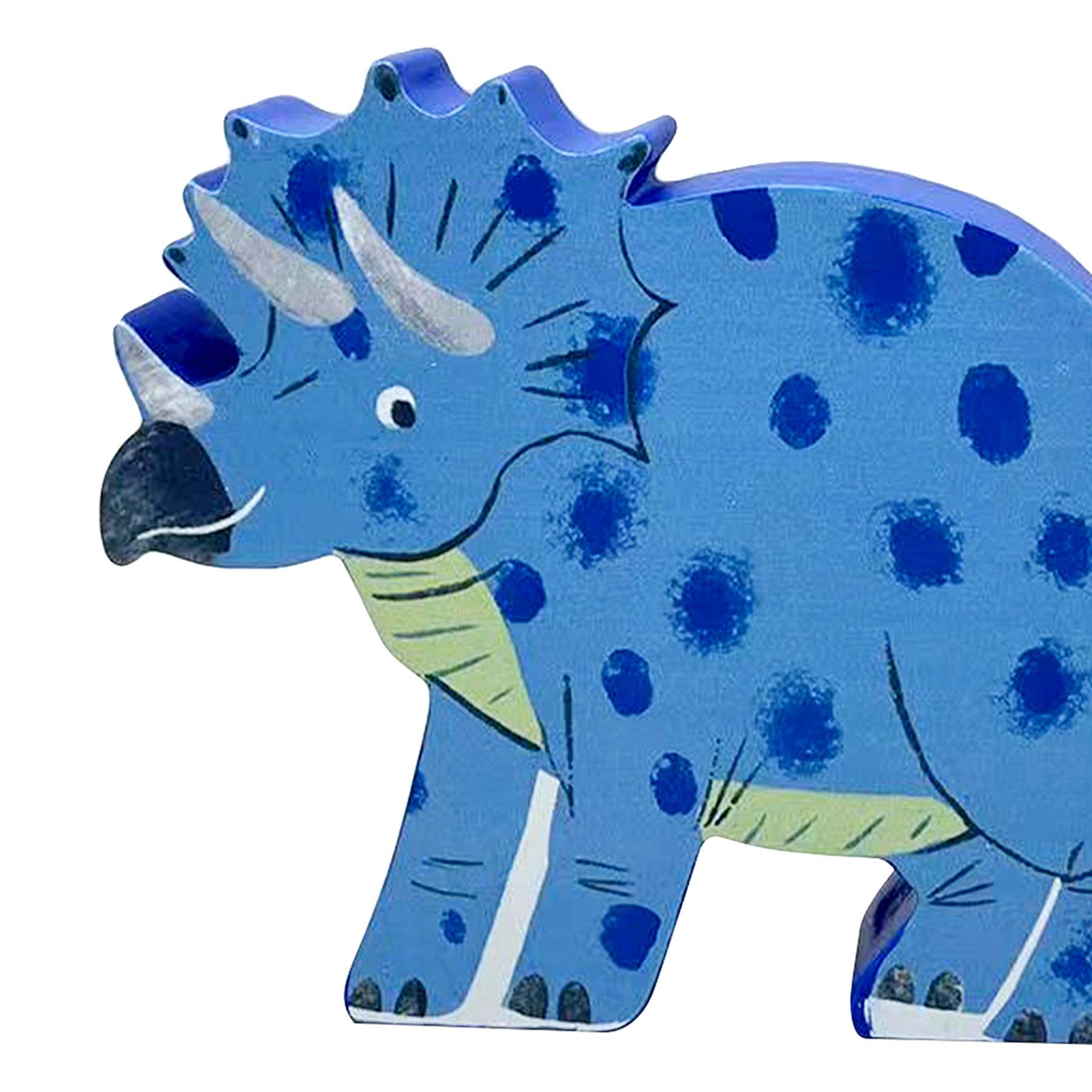 Tiny Dreamers Blue Triceratops Dinosaur Figurine, 5"