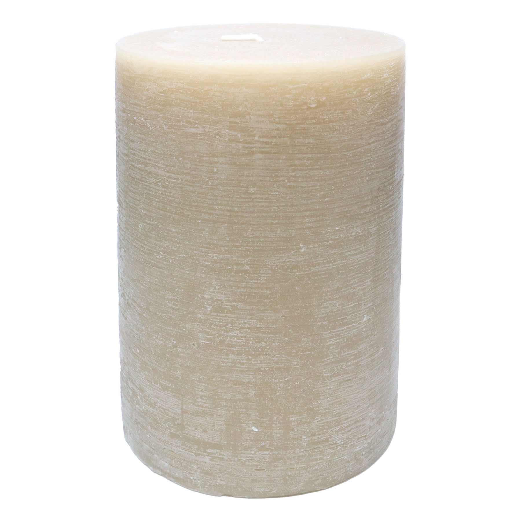 Honeybloom Tan Unscented Pillar Candle, 4x6