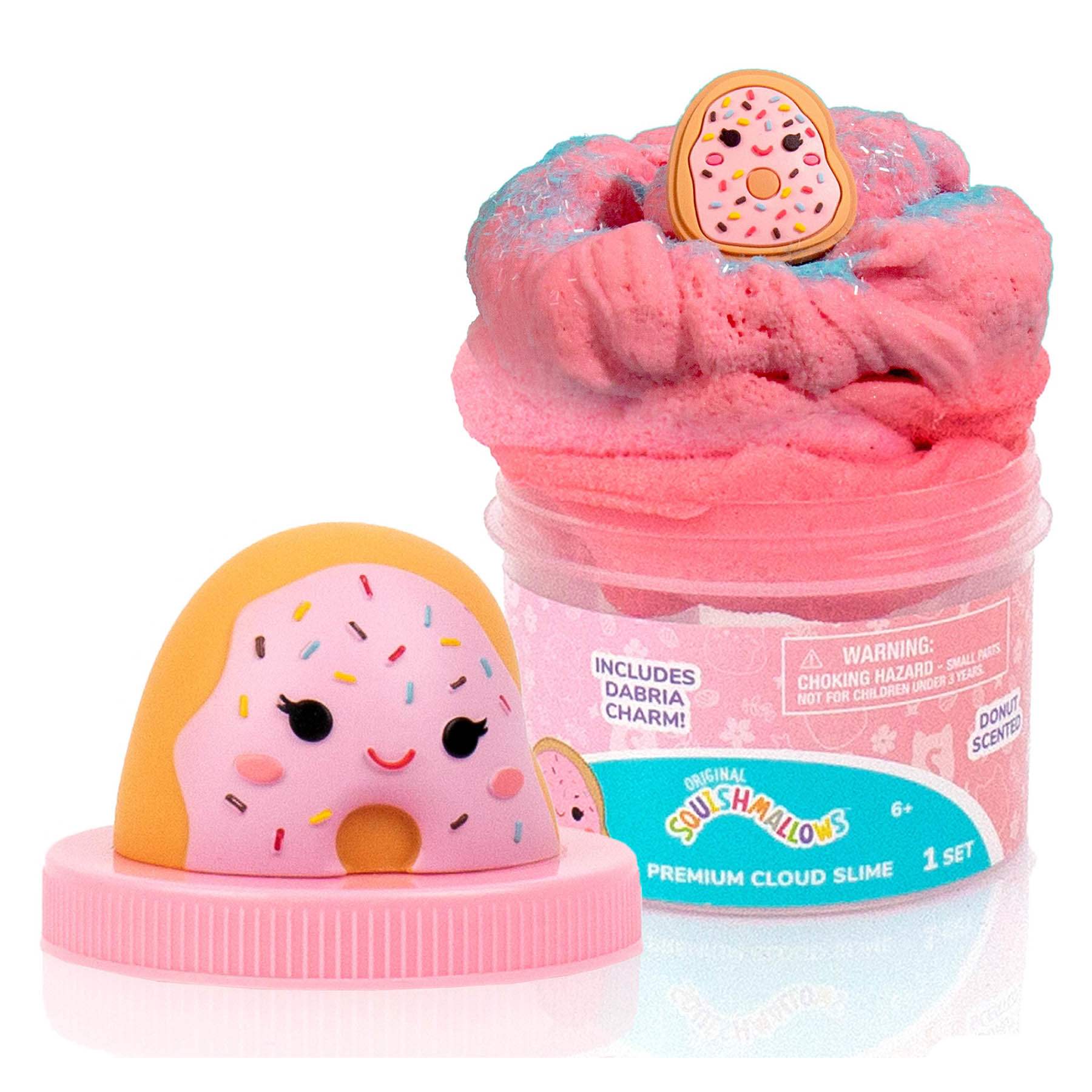 Original Squishmallows? Dabria the Donut Premium Cloud Slime, Donut Scented