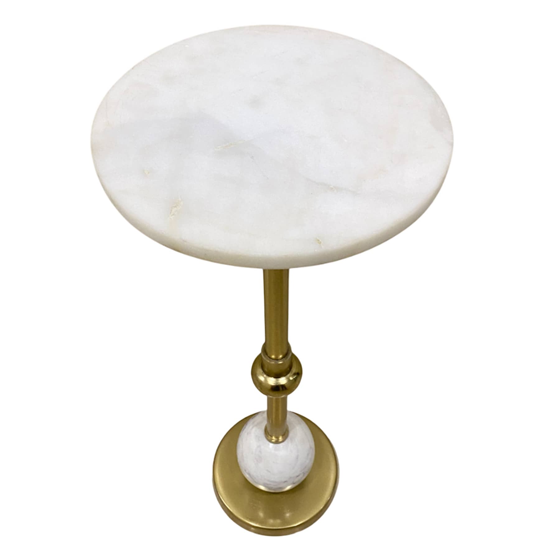 Providence Coen Marble Drink Table, Gold