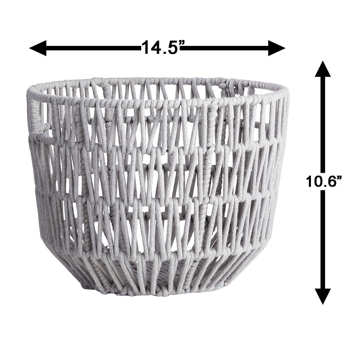 Round Poly Rope Basket S