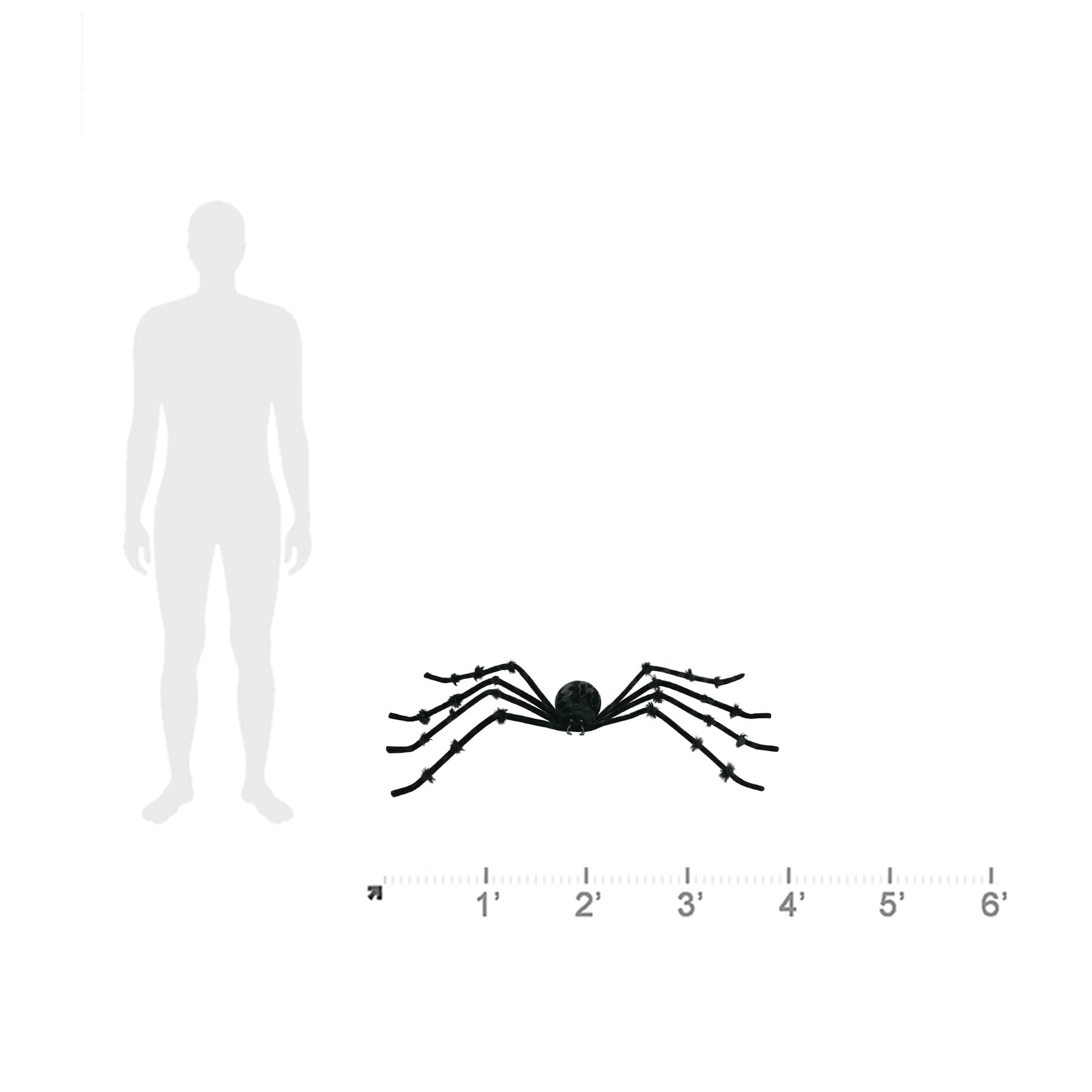 Posable Spider Halloween Decor, 50"