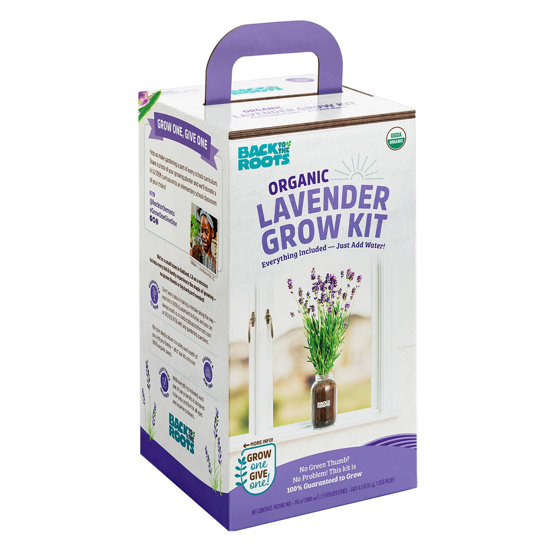 Back to Roots Windowsill Organic Lavender Grow Kit