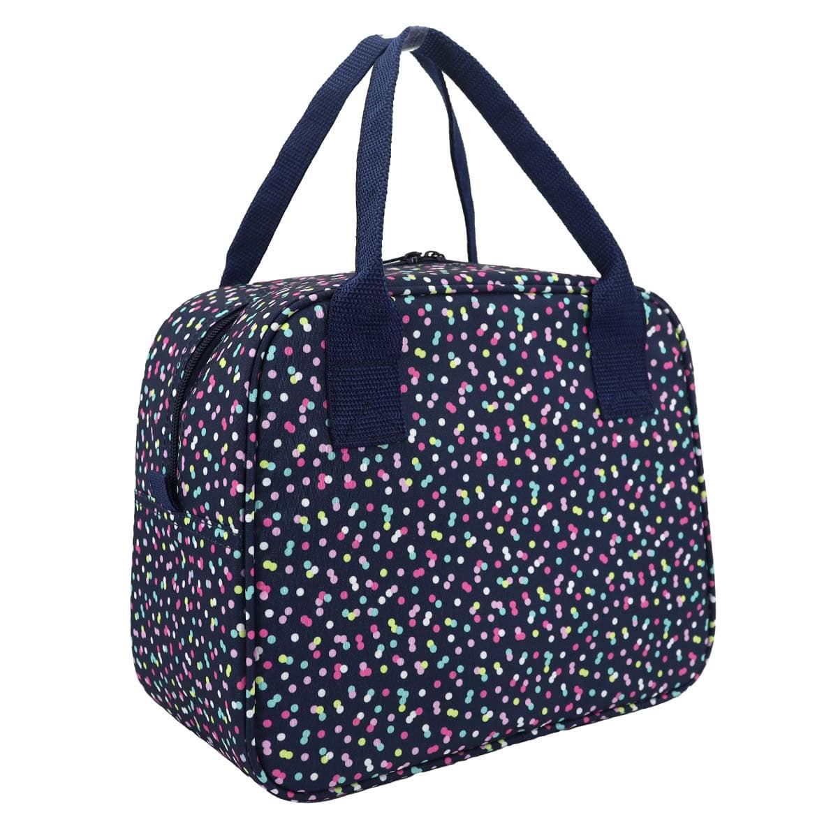 Dark Blue Speckled Lunch Tote