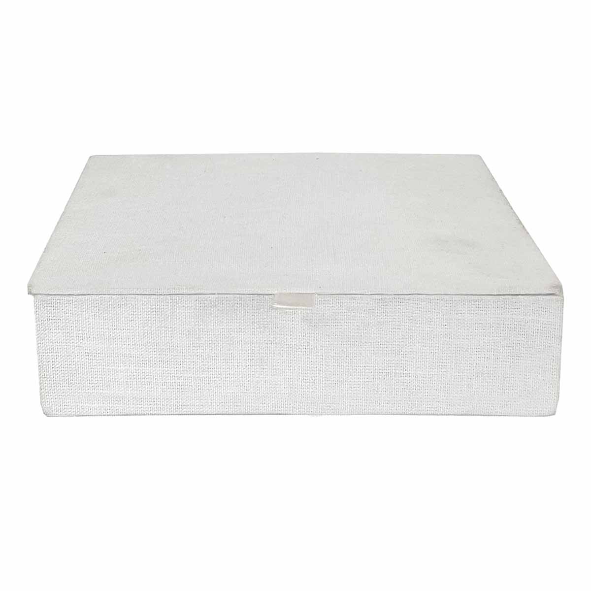 Honeybloom Cotton Slub Fabric Box, 8x6.2