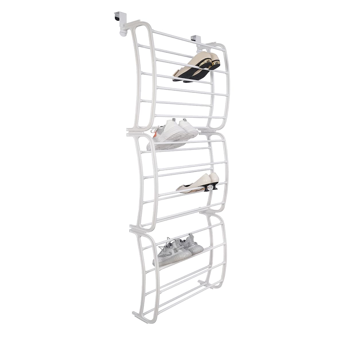 36-Pair Over The Door Shoe Organizer, White