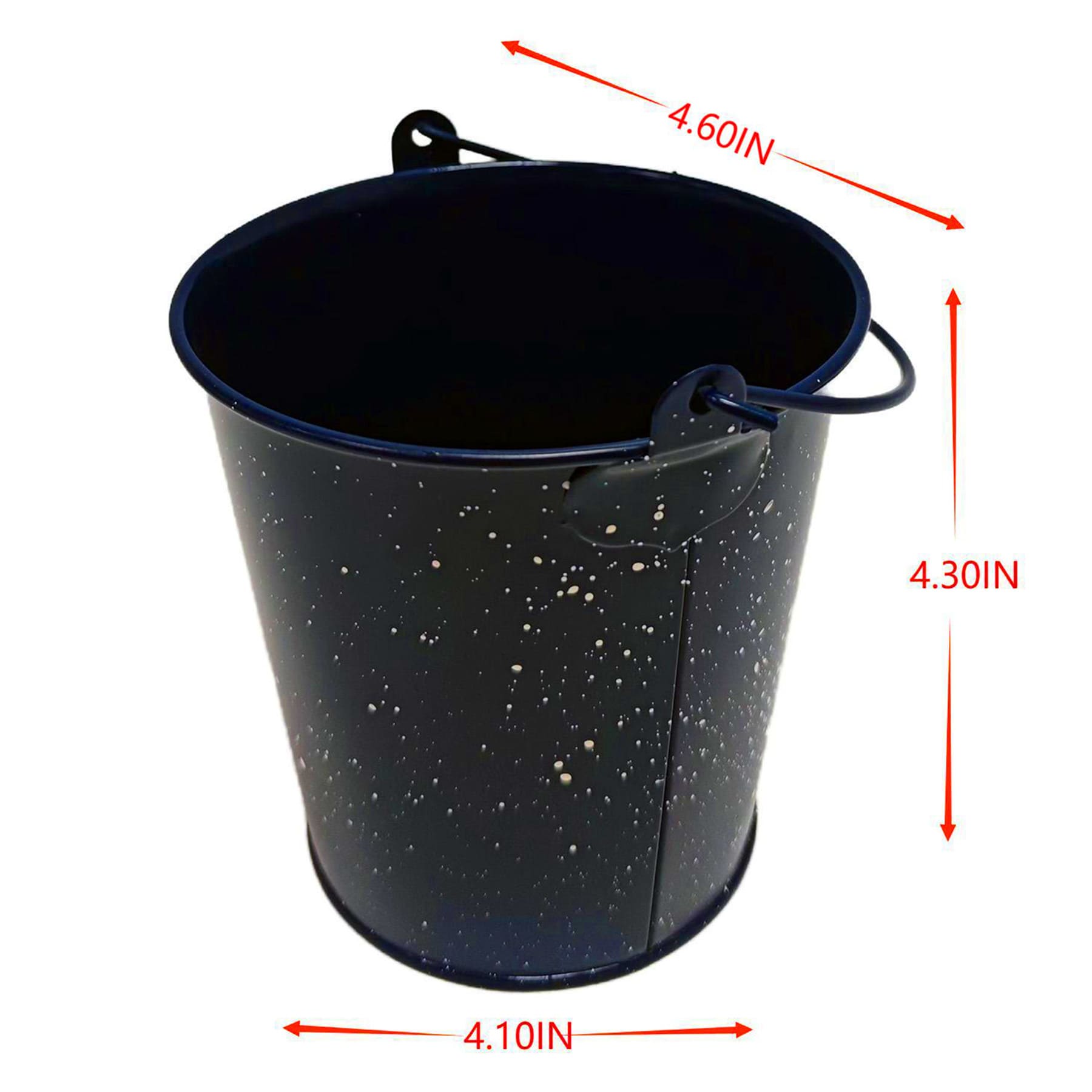 Blue Metal Bucket, 4"