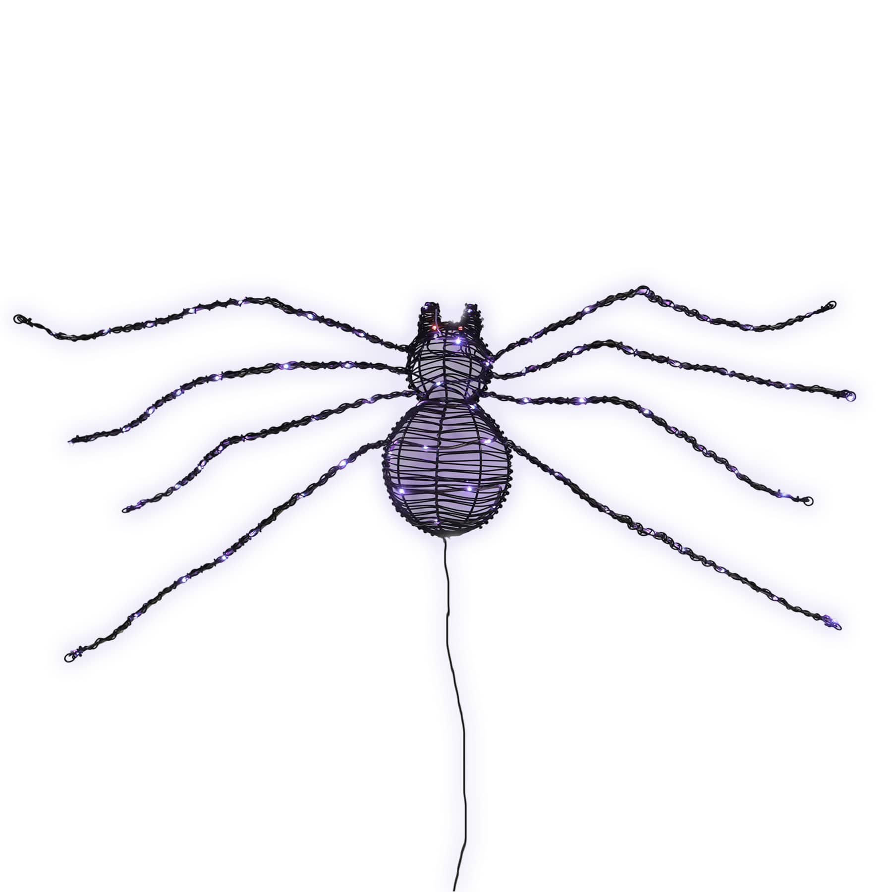Lighted Posable Spider, 4'
