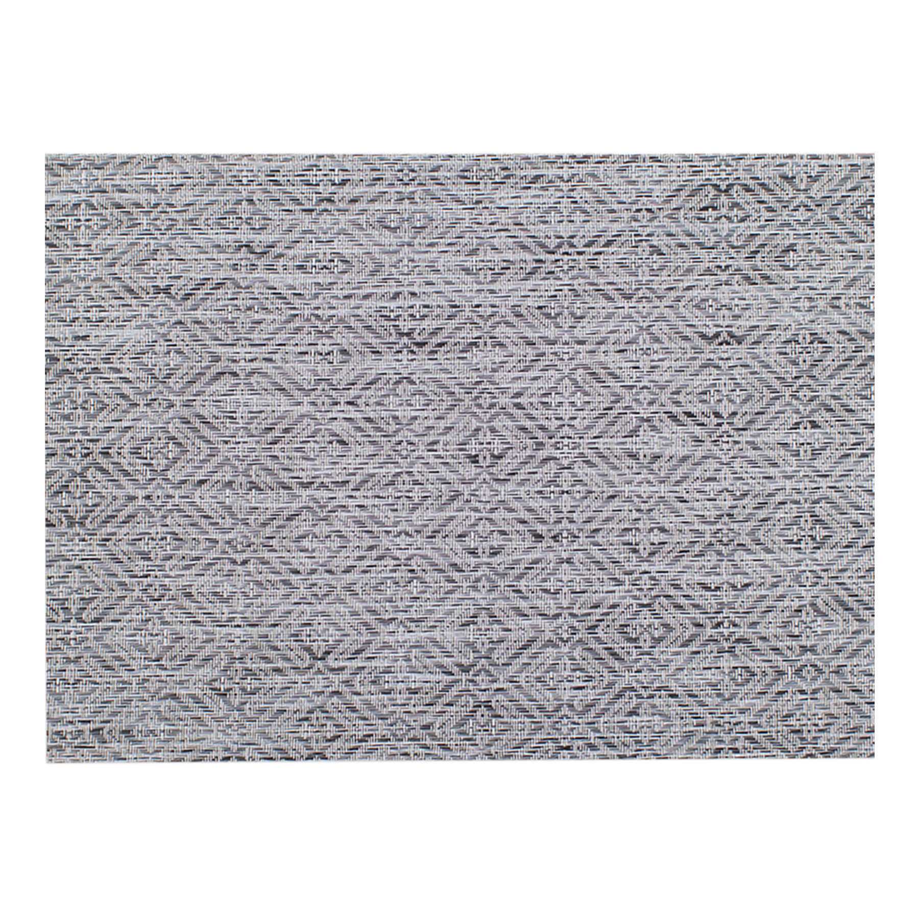 Set of 6 Nala Black Woven Vinyl Placemats, 18x13