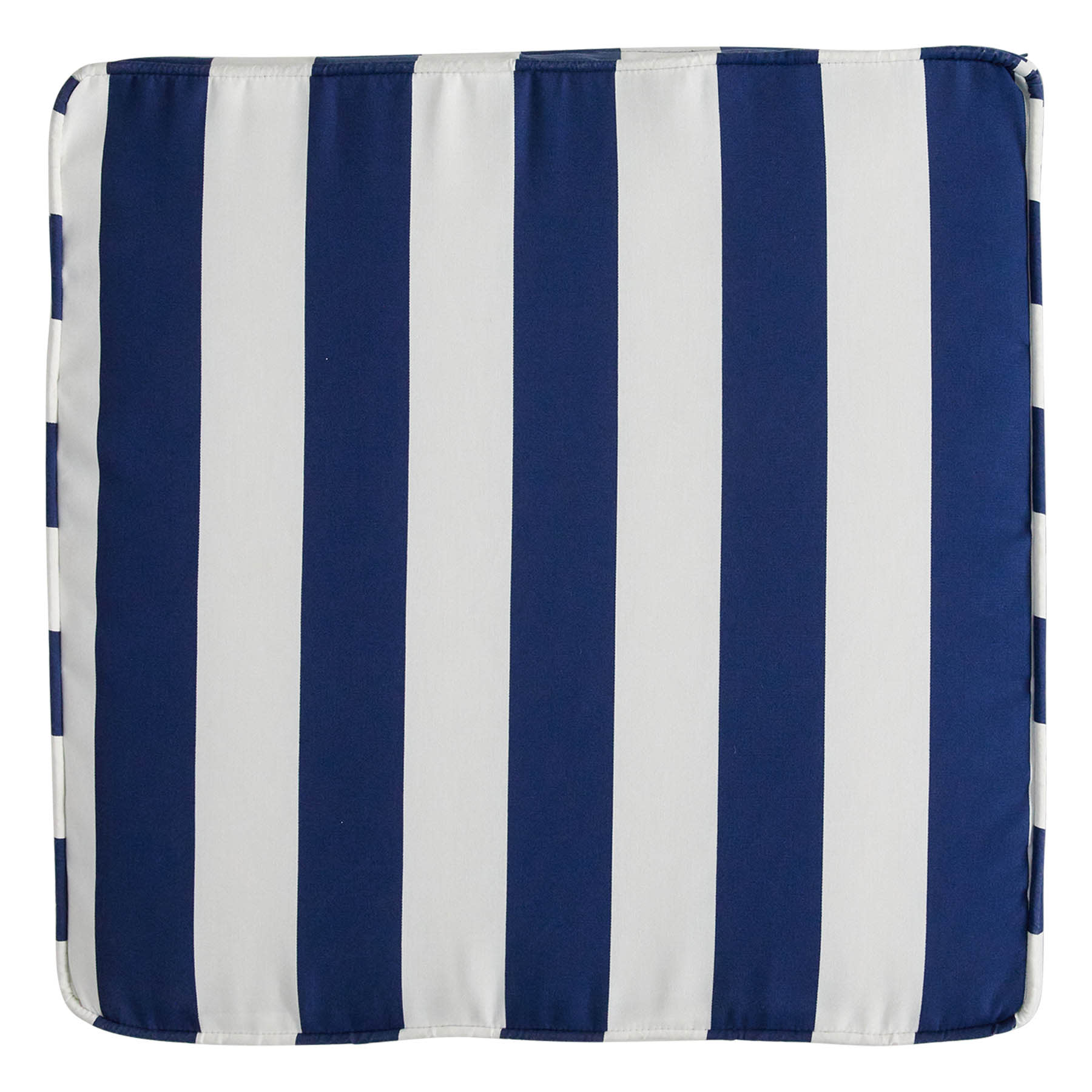 Providence Navy Blue Awning Striped Outdoor Deep Seat Cushion
