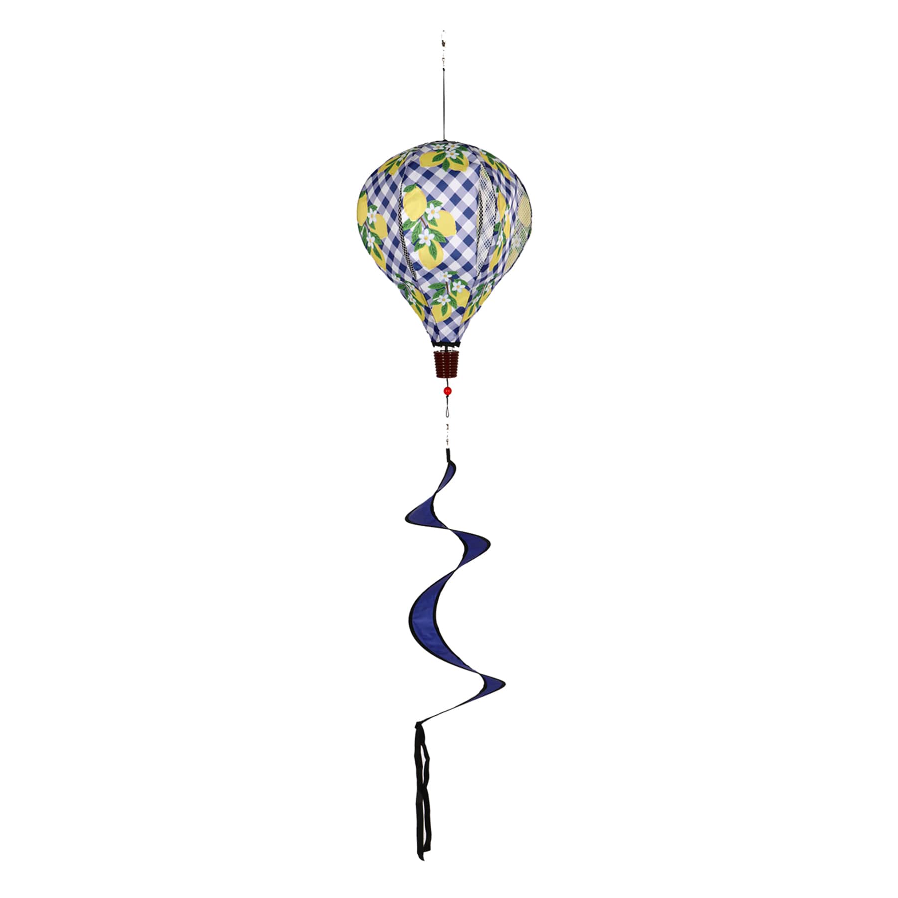 Lemon Balloon Hanging Wind Spinner, 55"