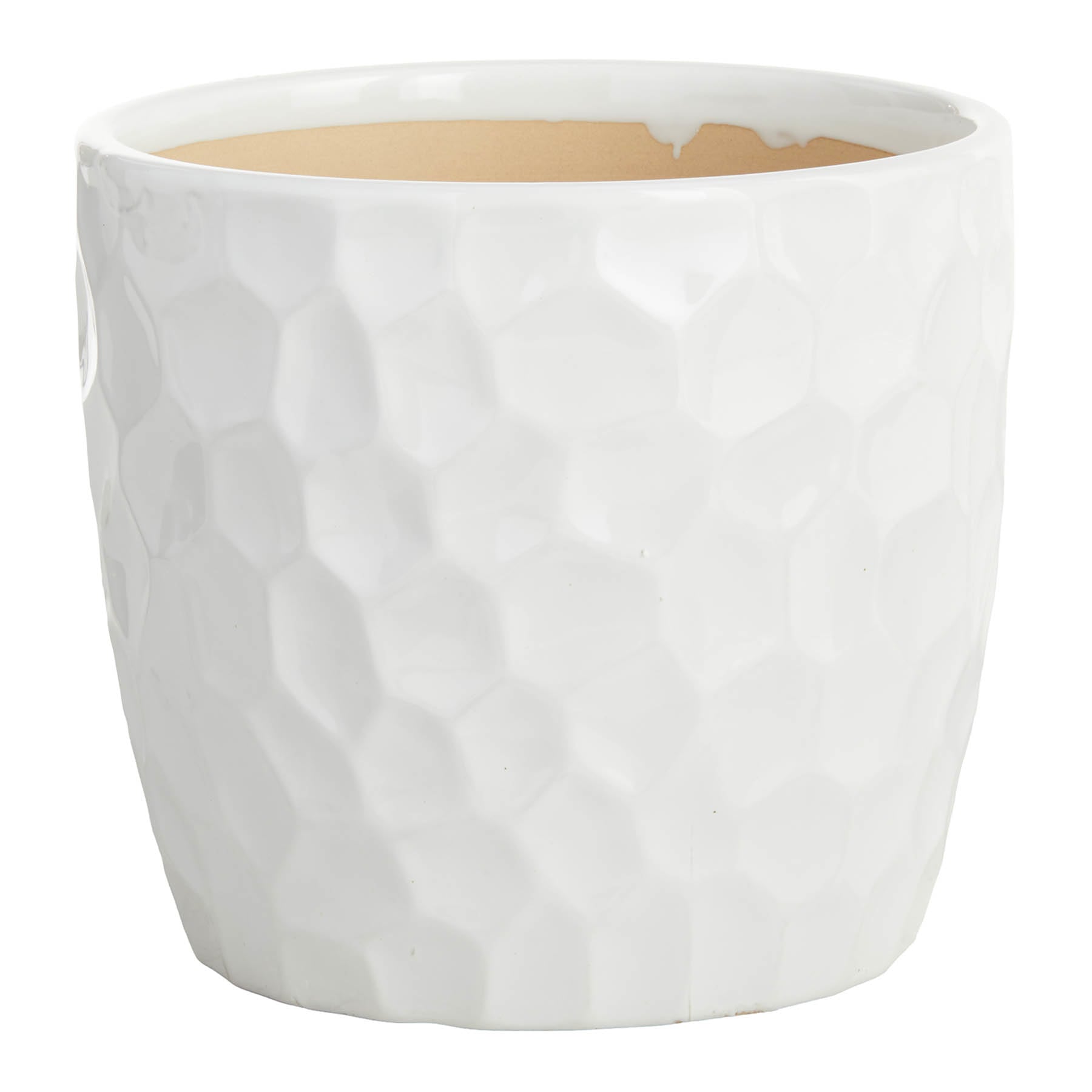 Crosby St. Elena White Indoor Ceramic Pot, Medium