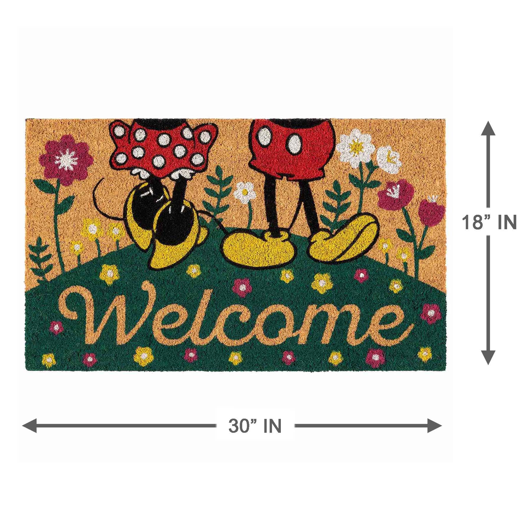 Mickey Welcome Coir Mat, 18x30