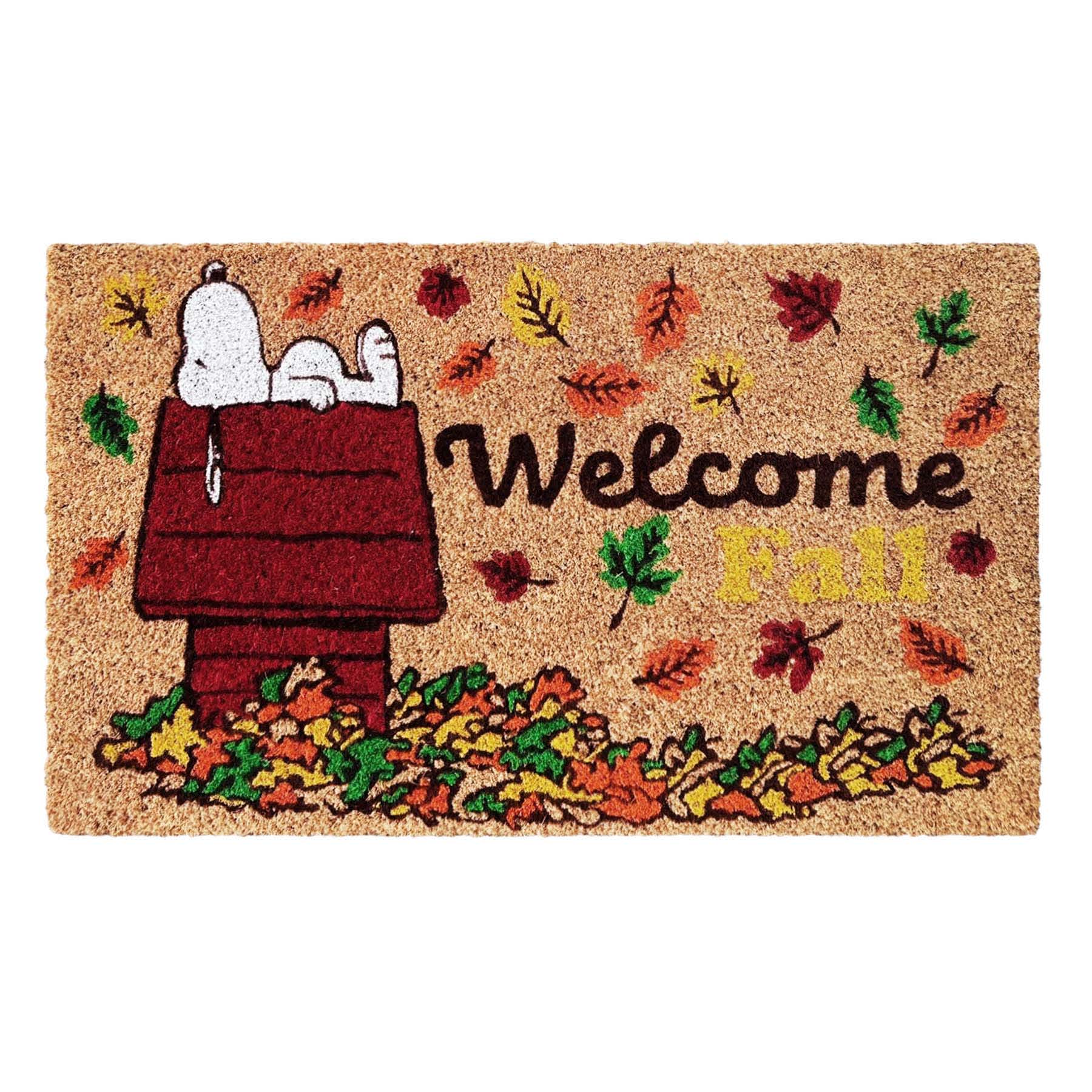 Snoopy Welcome Fall Coir Mat, 18x30