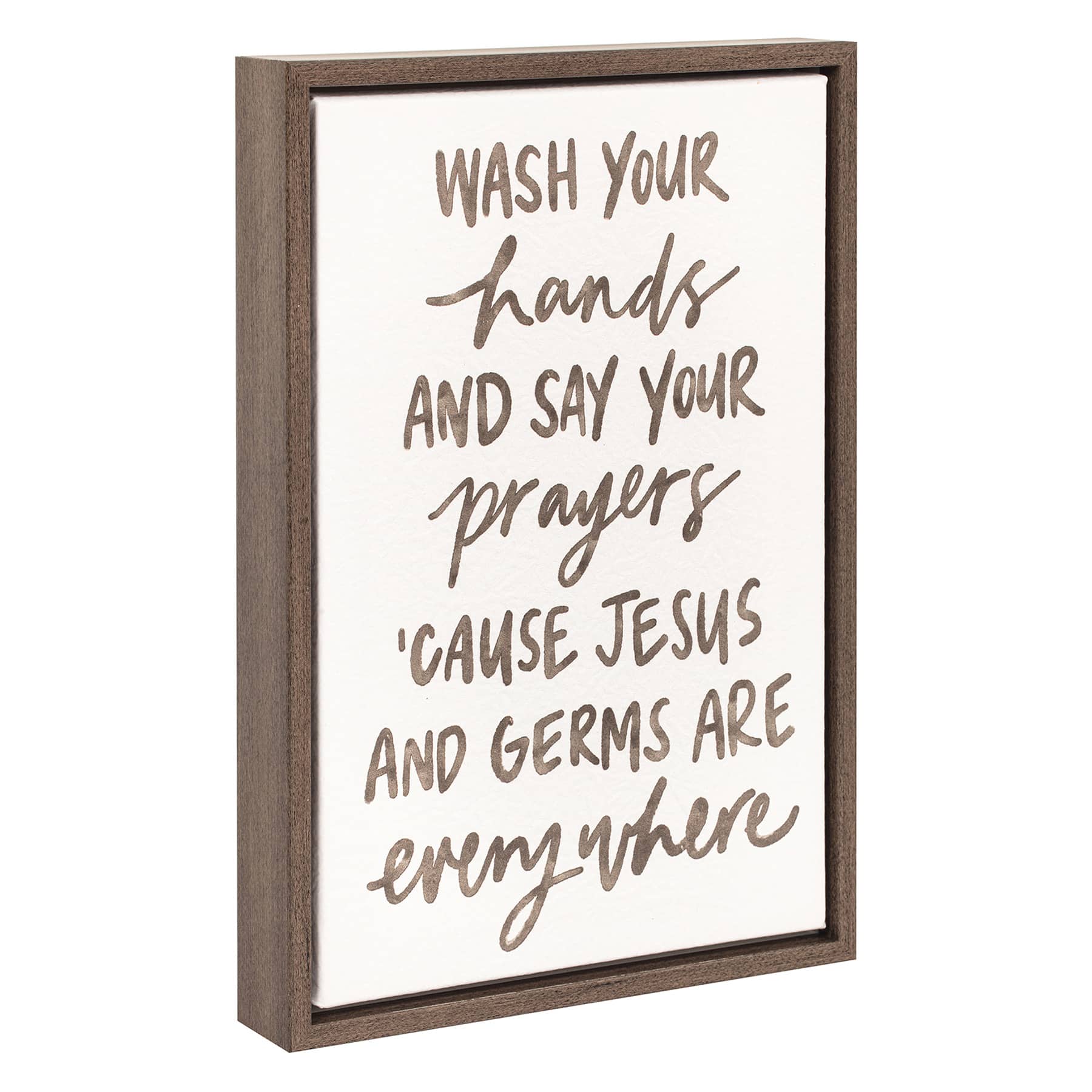 Say Prayers Cavas Table Art, 7x10