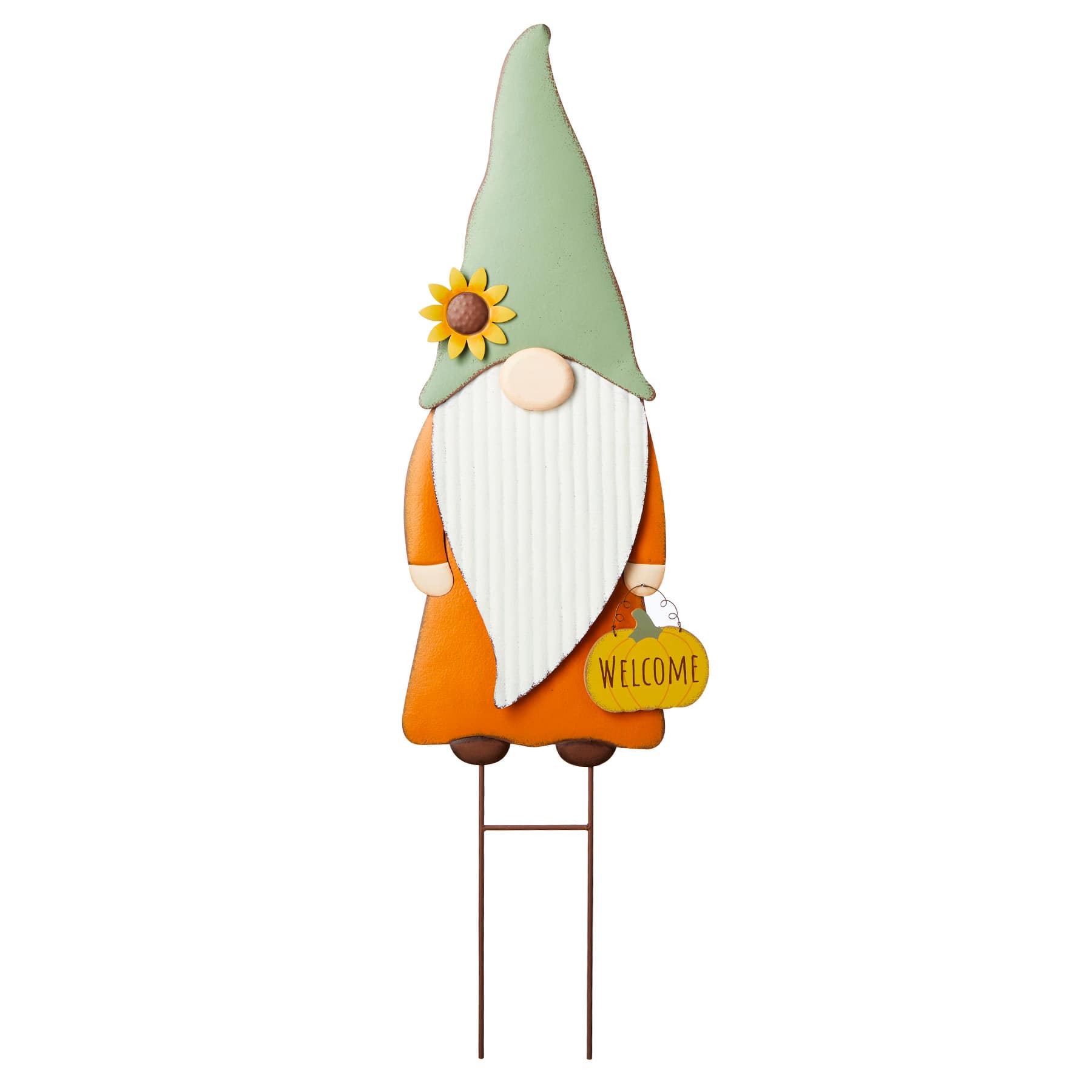 Homespun Harvest Fall Gnome Yardstake, 36"