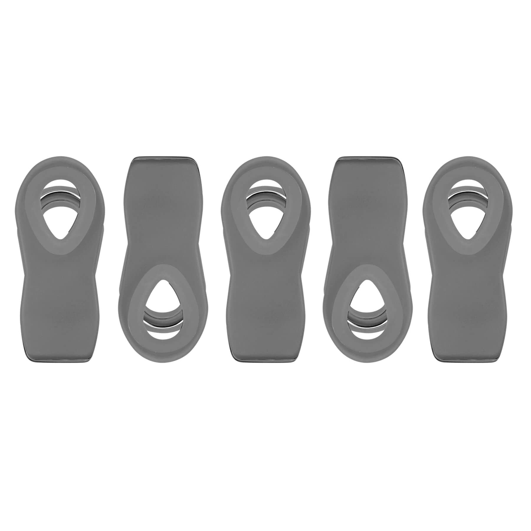 5-Piece Grey Bag Clips