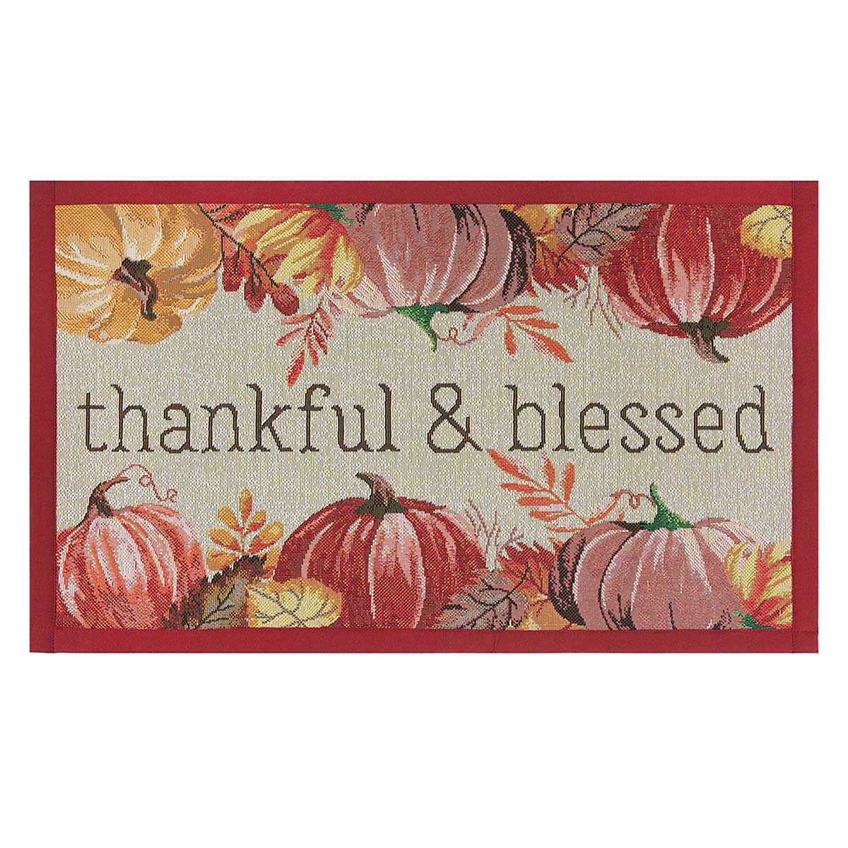Thankful & Blessed Kitchen Mat, 18x30