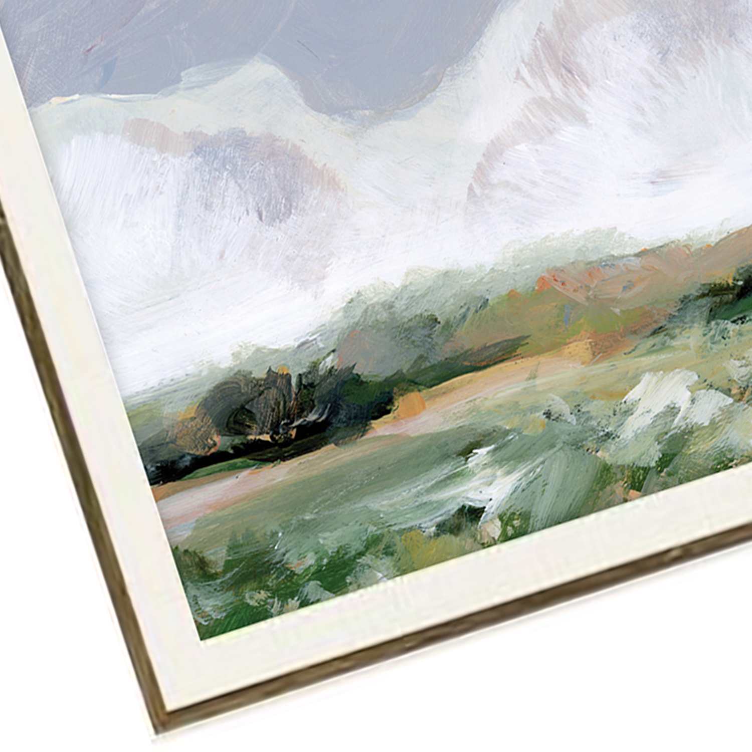 29x53 Linen Liner Landscape Framed Wall Art