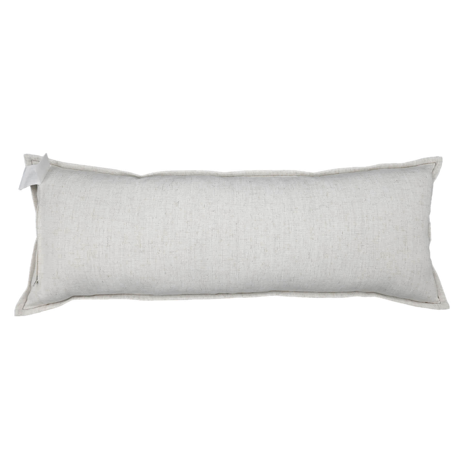 Crosby St. Brown Faux Leather Oblong Throw Pillow, 14x36