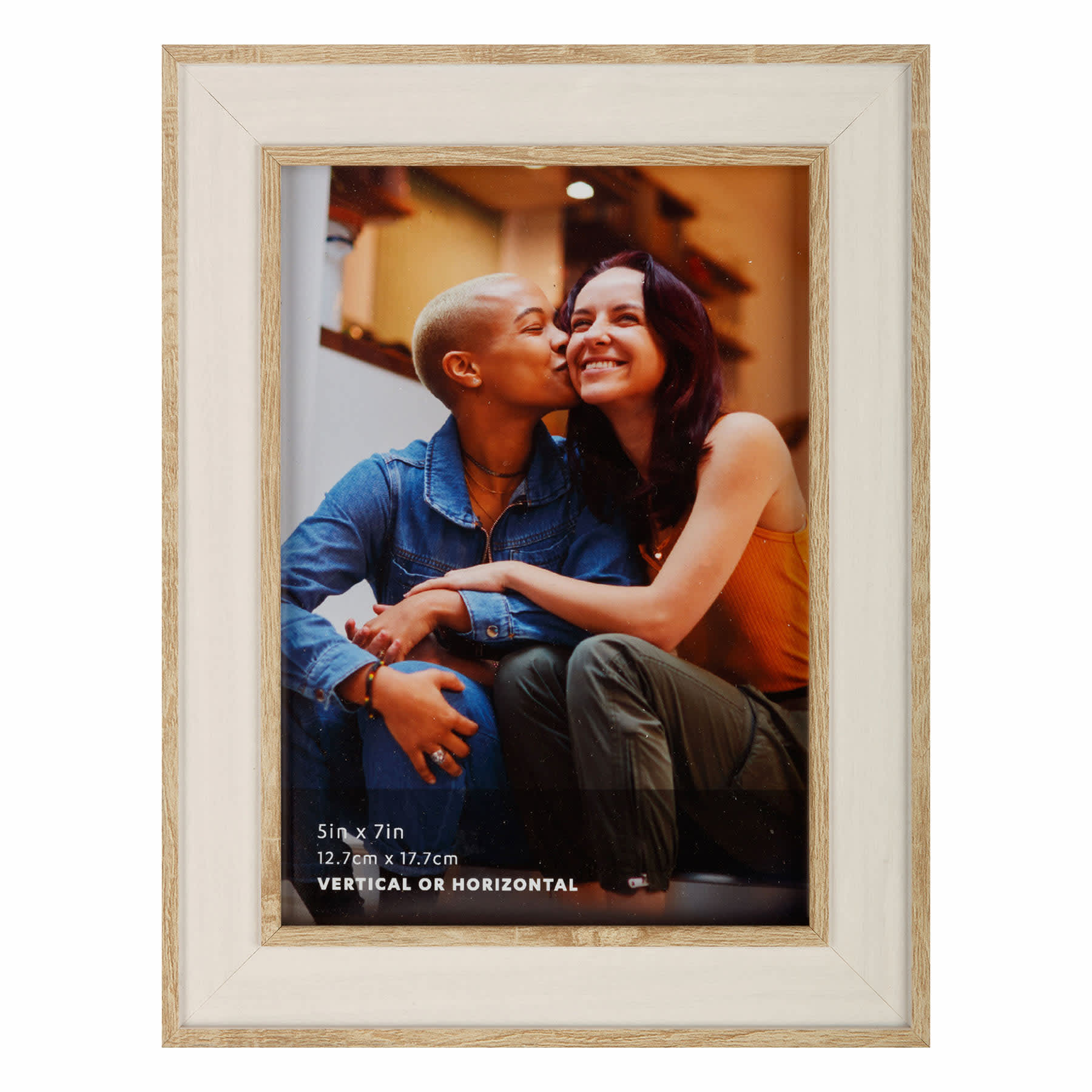 Whitewashed Tabletop Picture Frame, 5x7