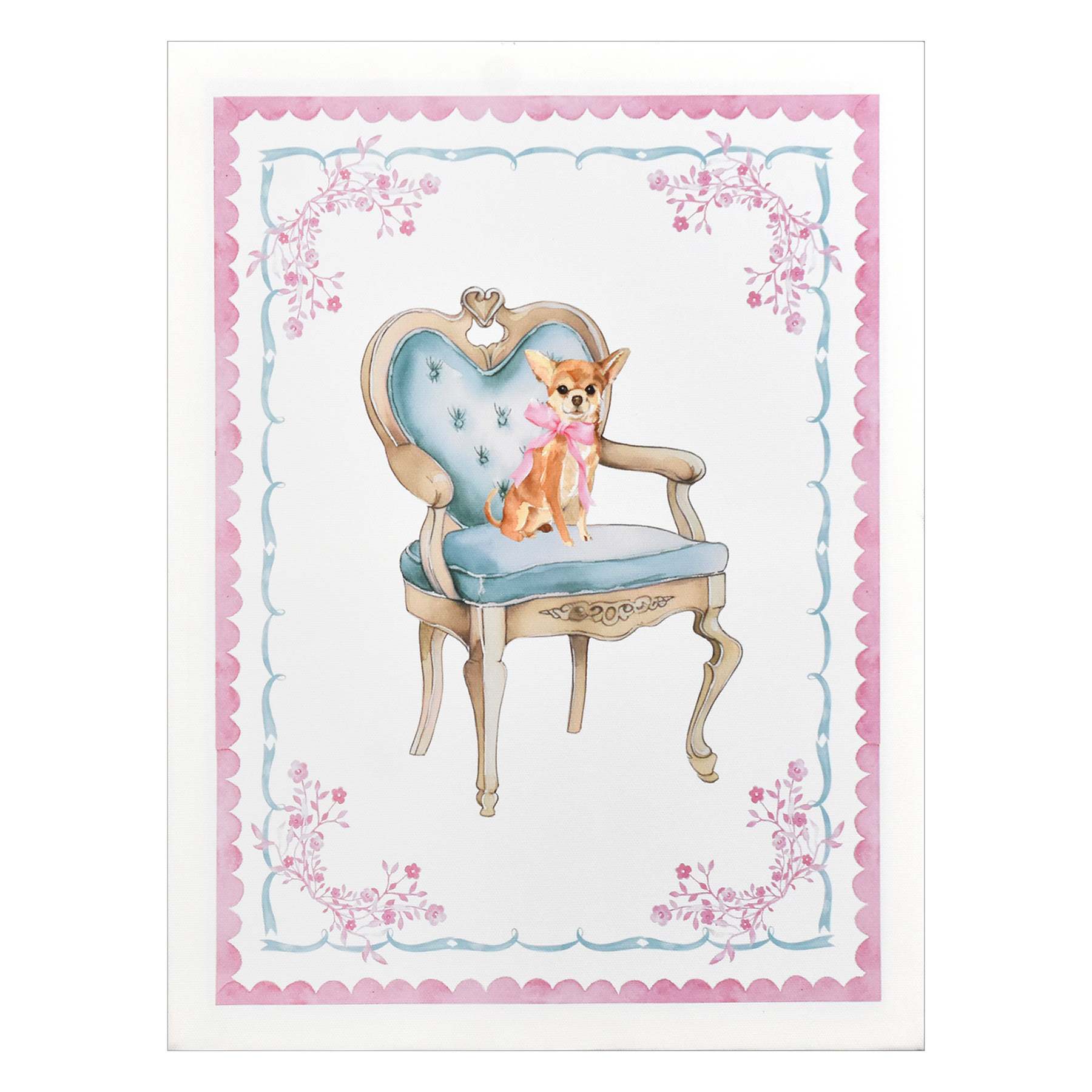Chihuahua Canvas Wall Art, 12x16
