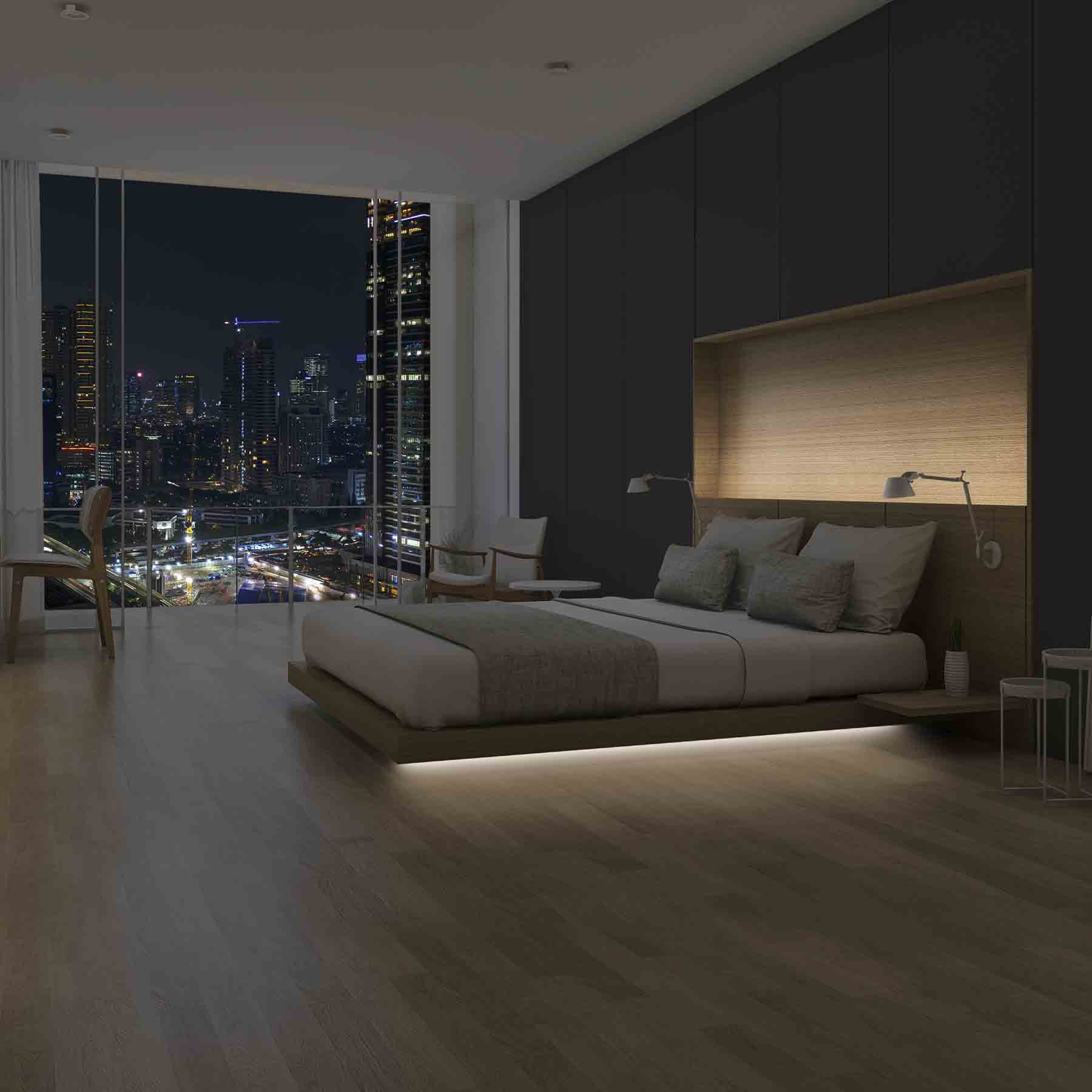 White Motion Glo Strip Lights
