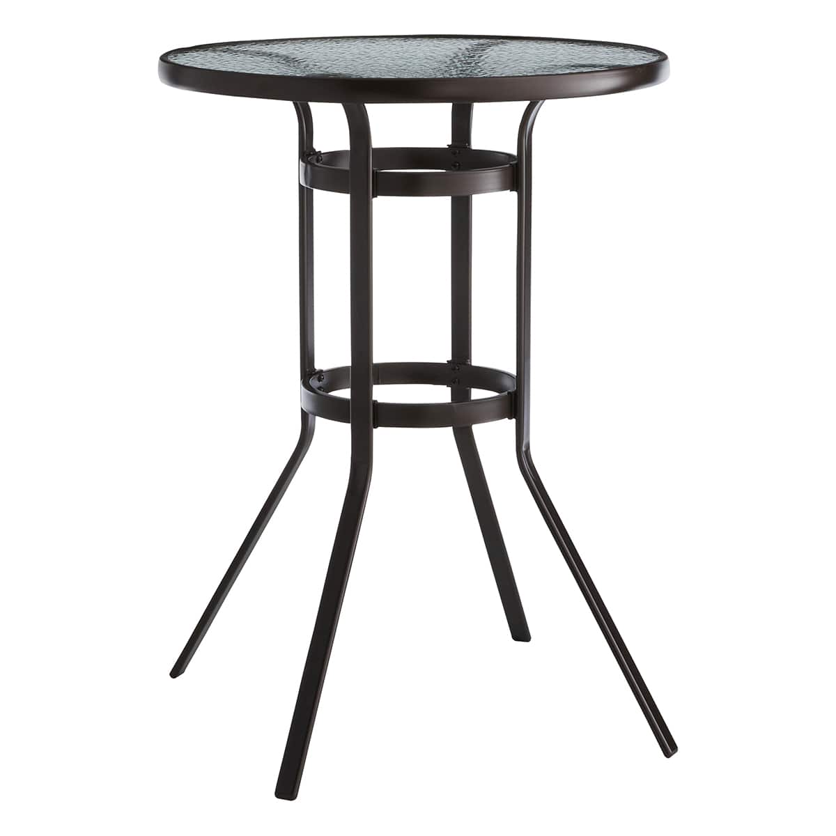 Woodhill Round Patio Bar Table, Brown