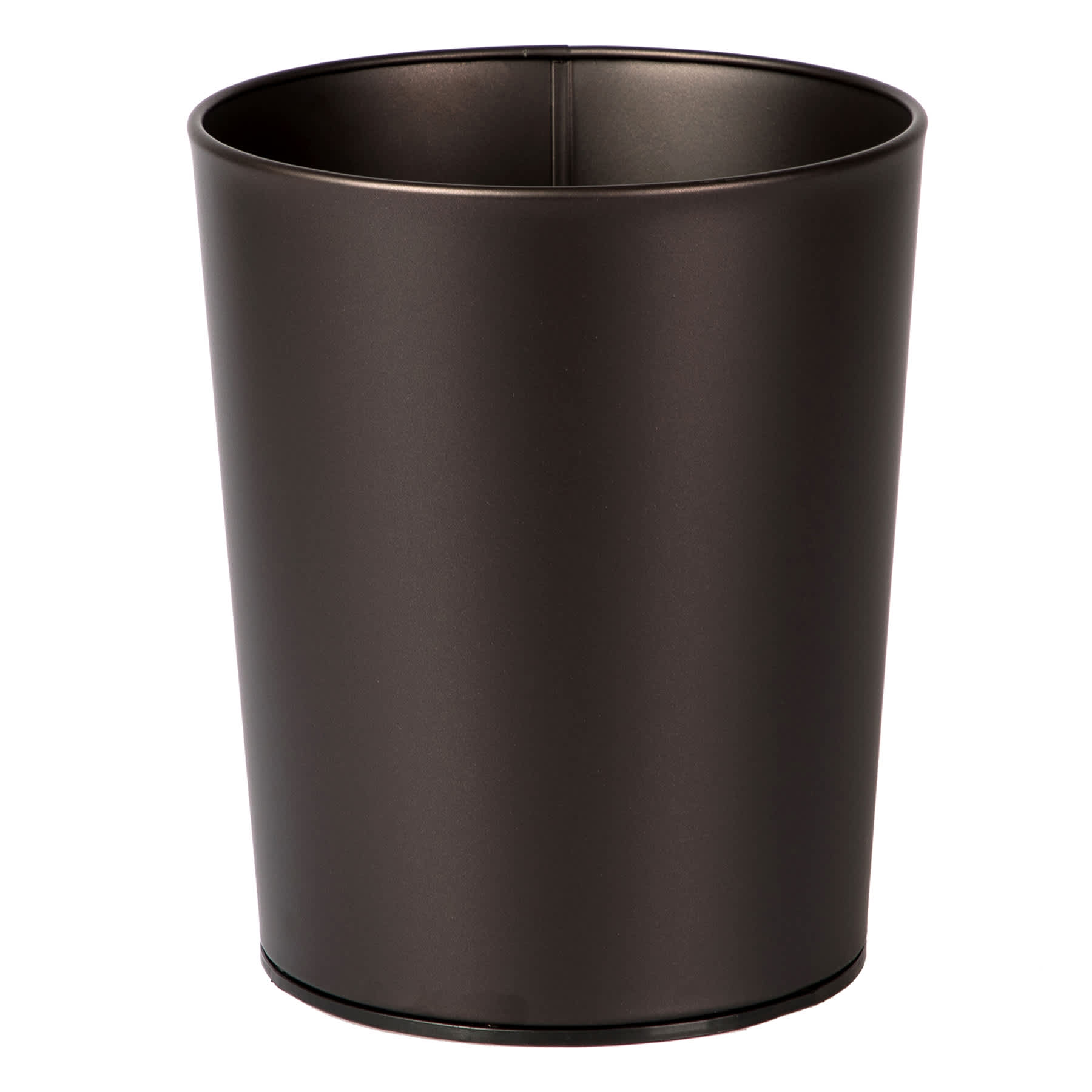 Brown Stainless Steel Round Wastebasket, 5.5l