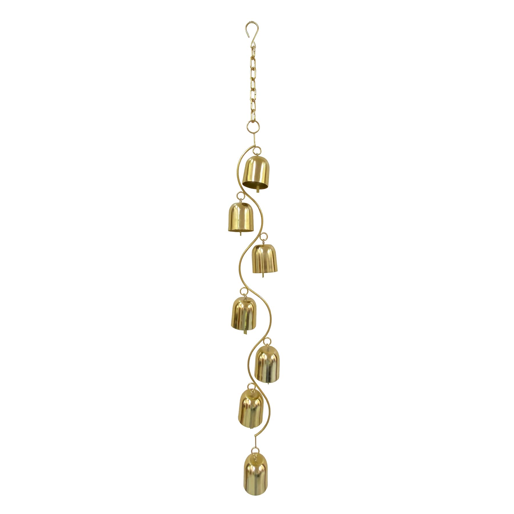 Found & Fable Curved Bell Wind Chime, 32"