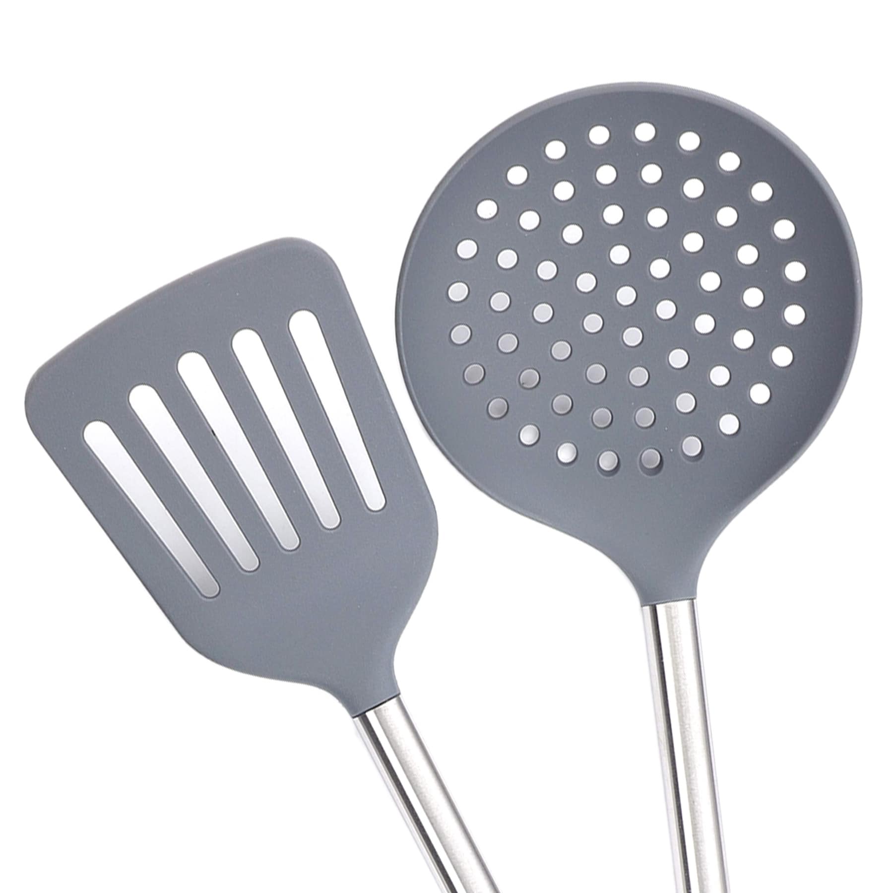 5-Piece Grey Handle Kitchen Tool Set