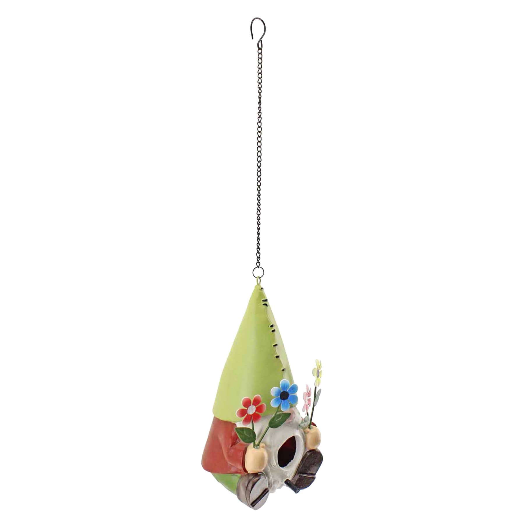 16In Flower Gnome Birdhouse