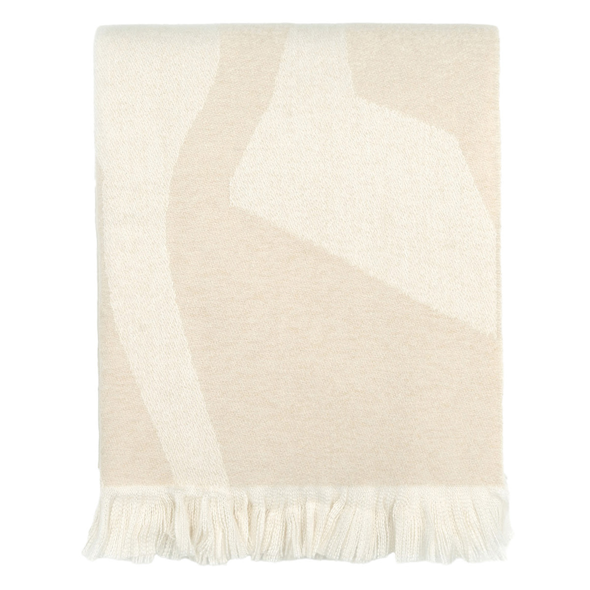 Crosby St. Neutral Modern Geo Woven Throw Blanket, 50x60